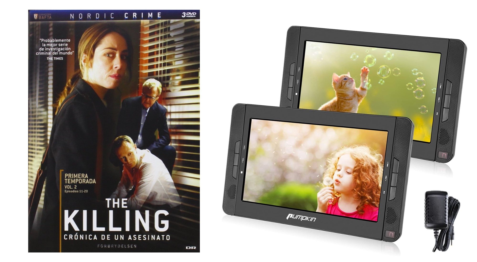 'The Killing' y reproductor de DVD portátil