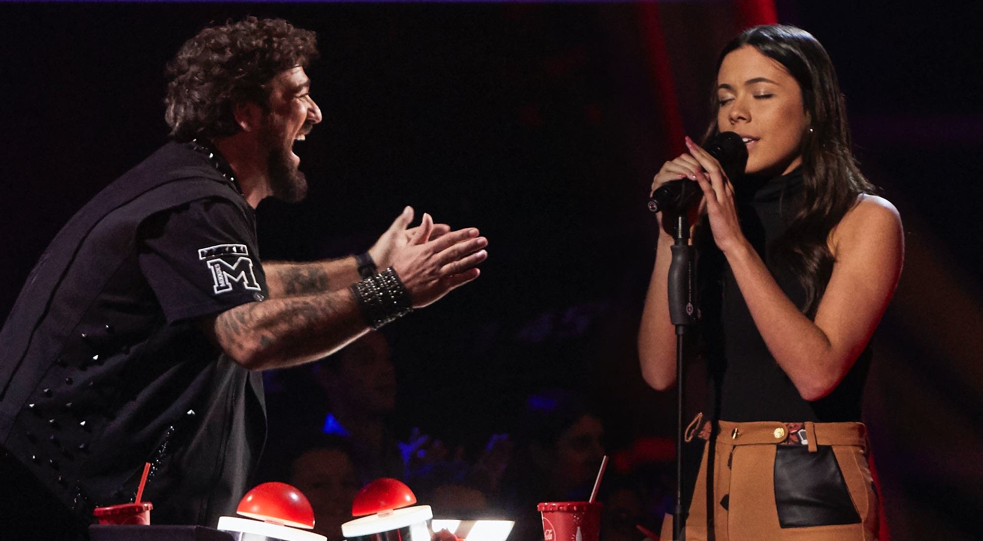 Antonio Orozco y Pilar Bogado en 'La Voz Kids'