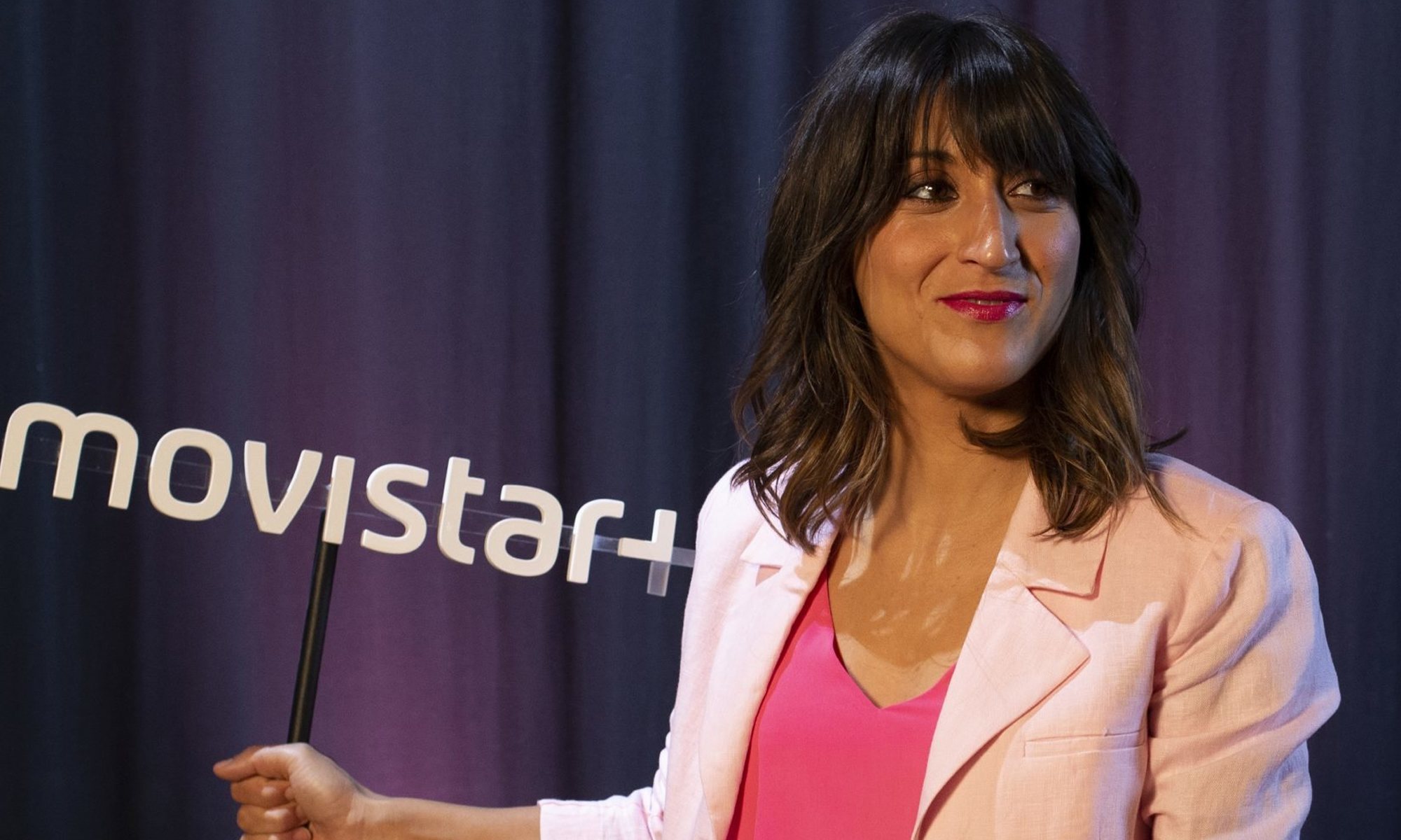 Susi Caramelo, con el logo de Movistar+