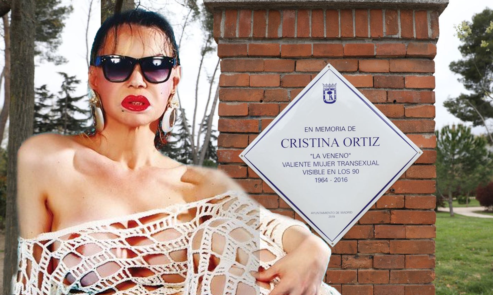 La Veneno y su placa