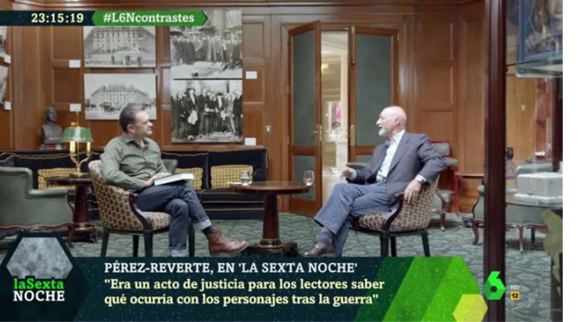 Iñaki López y Arturo Pérez-Reverte en 'laSexta noche'