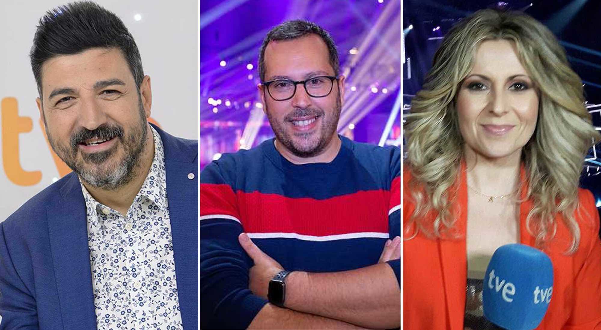 Tony Aguilar, Víctor Escudero y Eva Mora