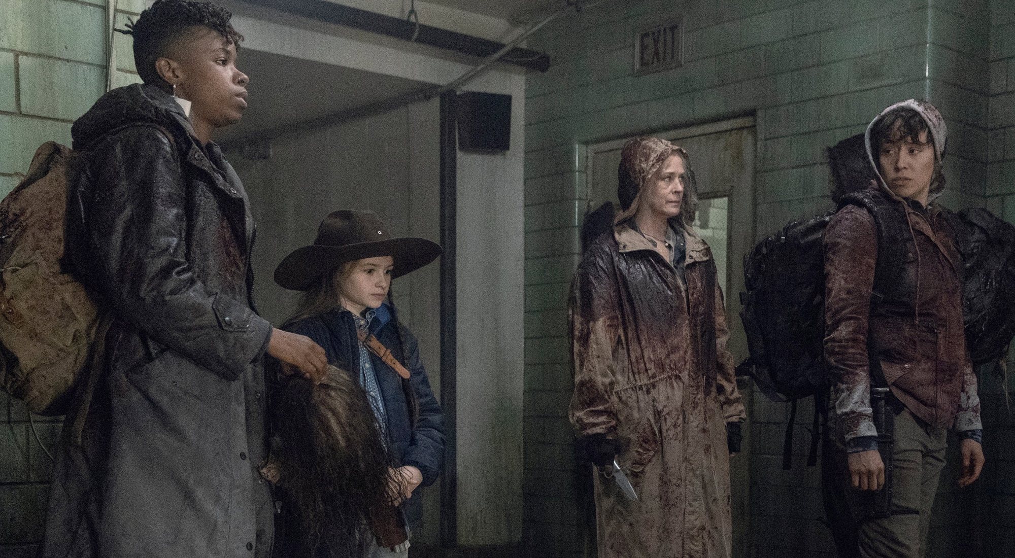 Carol, Kelly, Judith y Beatrice en la décima temporada de 'The Walking Dead'