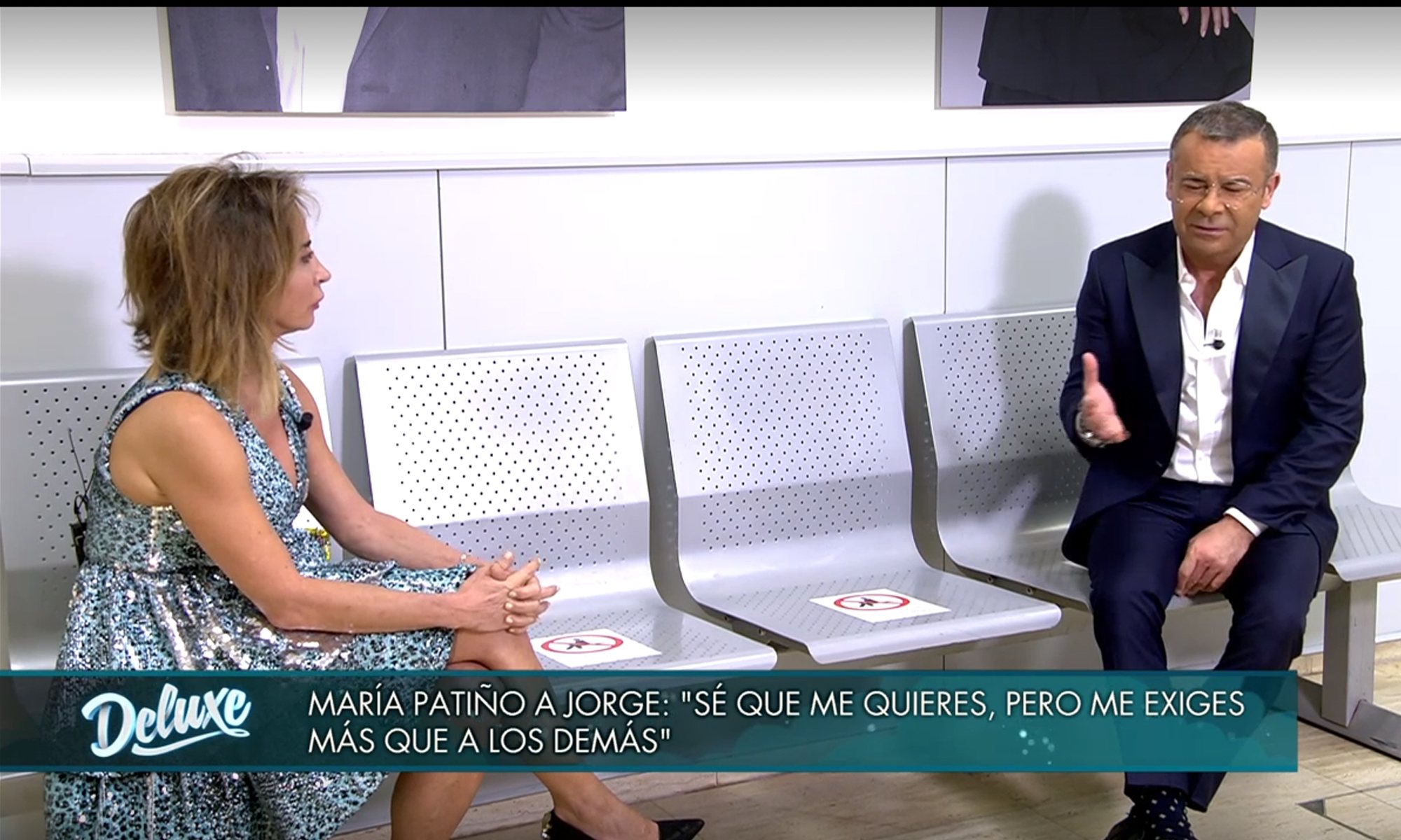 María Patiño y Jorge Javier Vázquez en 'Sábado deluxe'