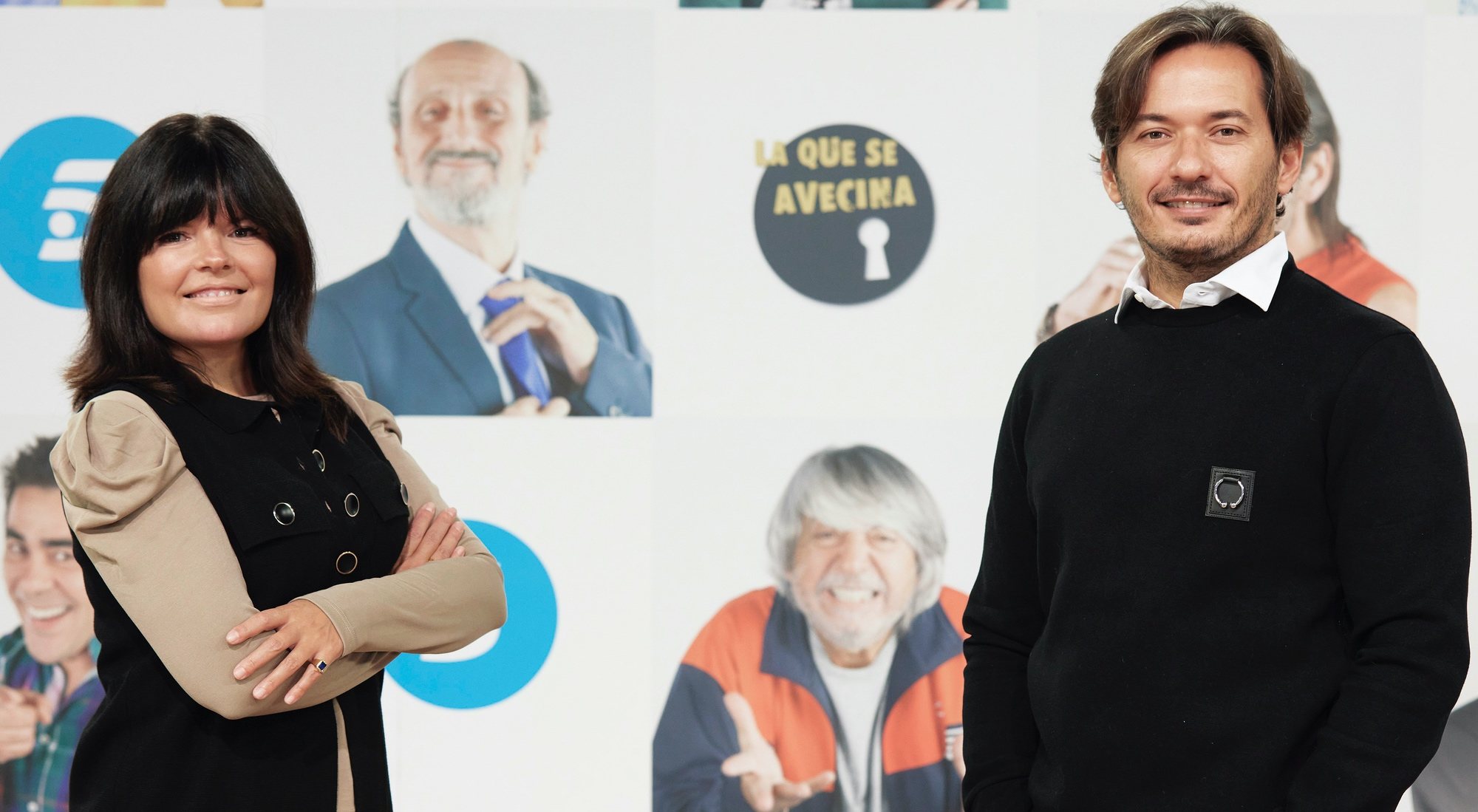 Laura Caballero y Alberto Caballero en la presentación de 'La que se avecina'