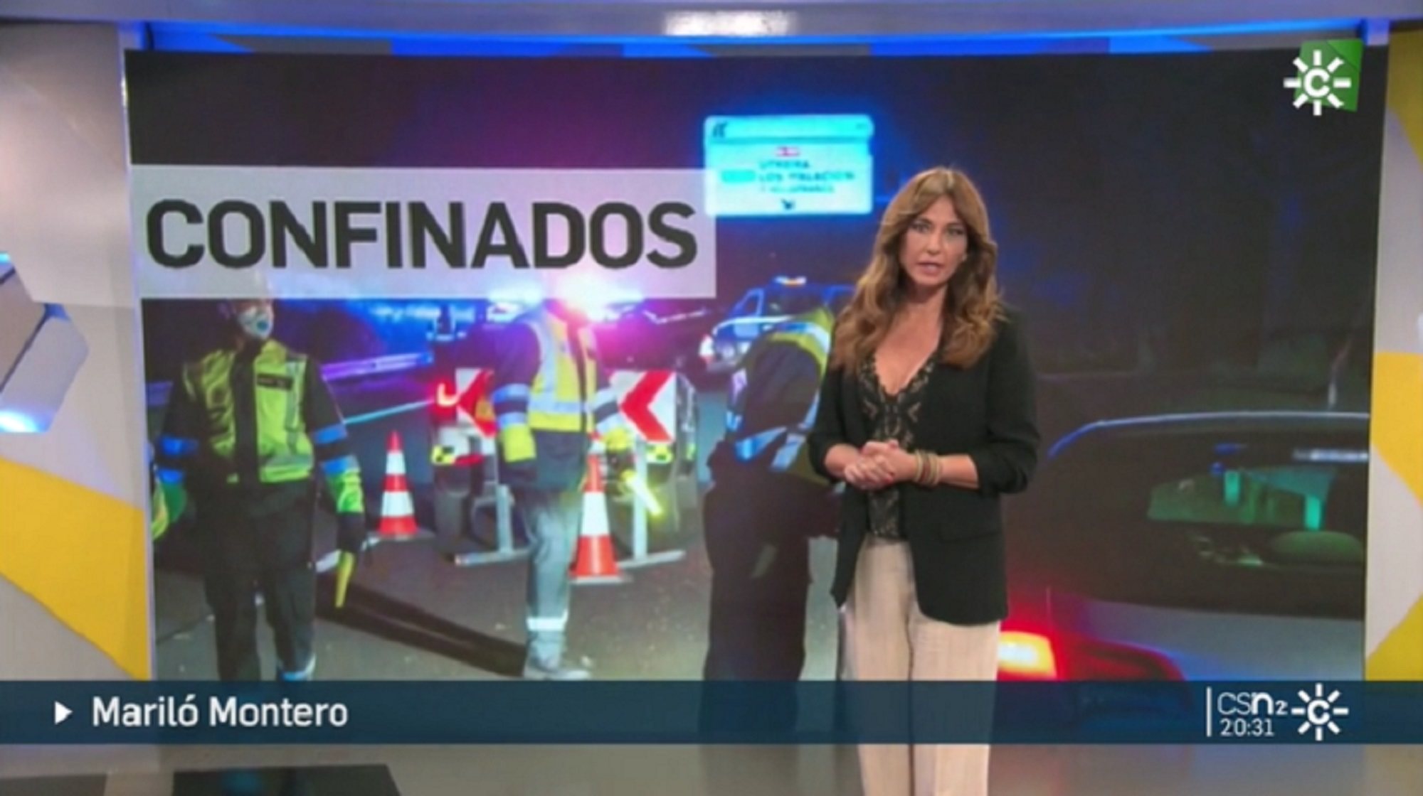 El garrafal error de Mariló Montero al informar sobre coronavirus cuando presentaba 'Noticias 2' en Canal Sur