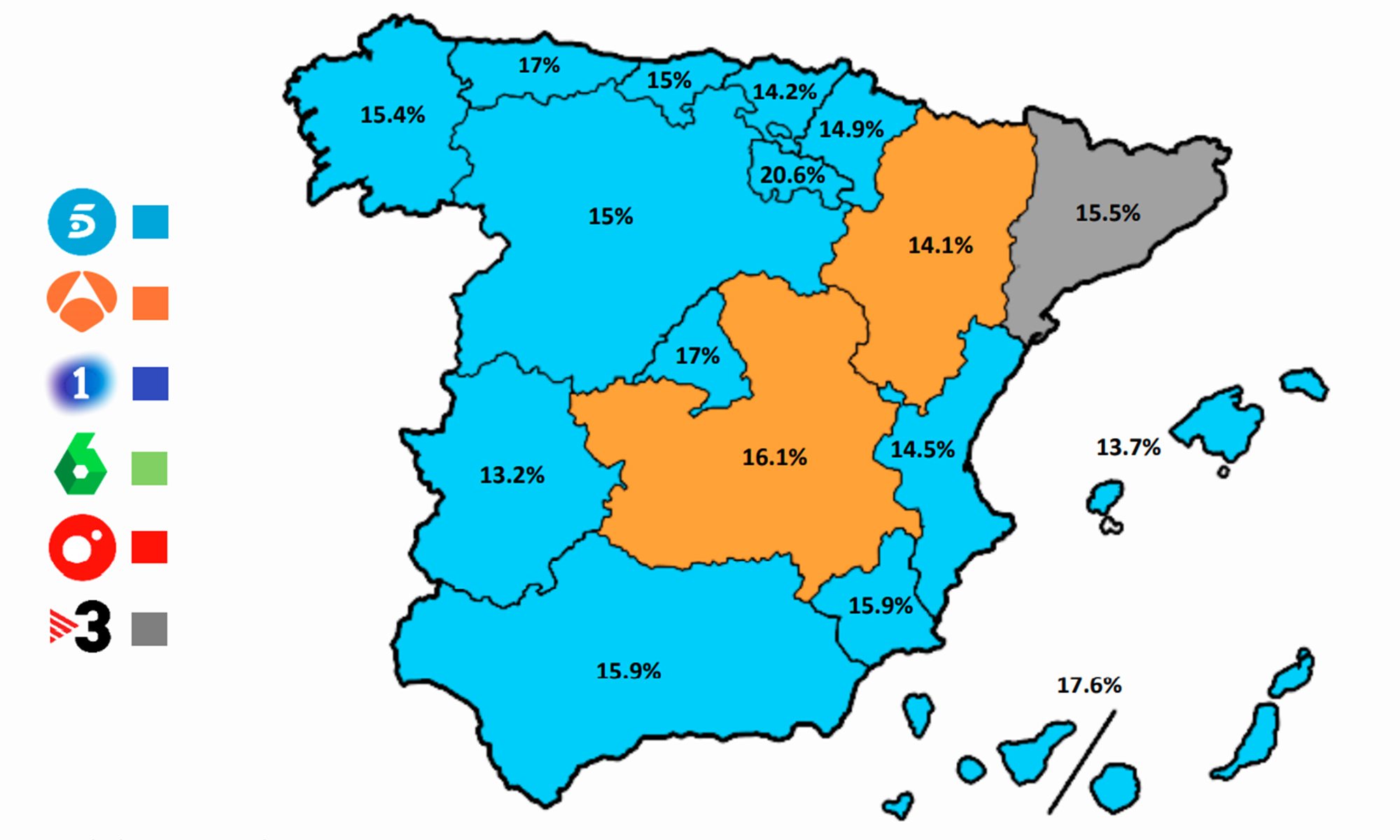 ¿Quién lidera por comunidades en octubre de 2020?