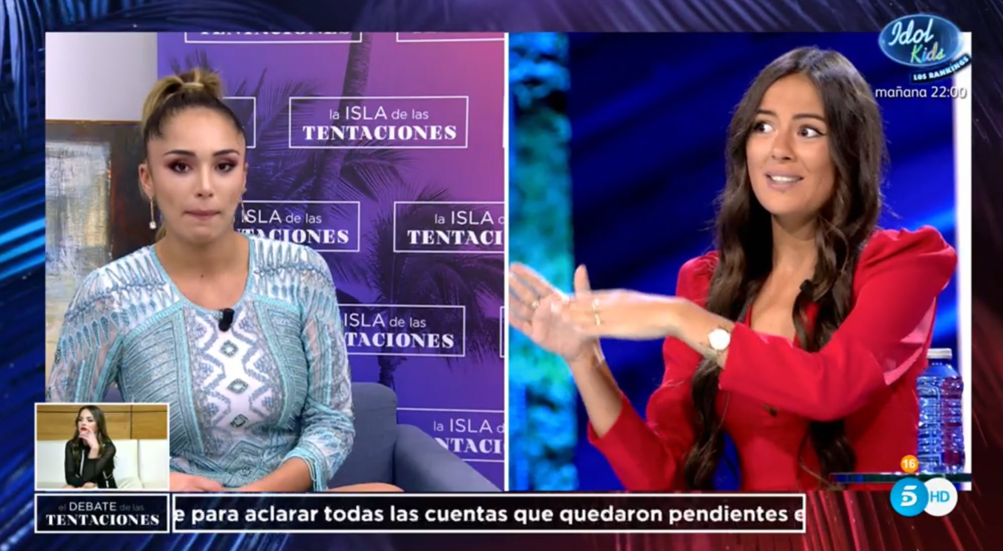Sandra y Melyssa, enfrentadas antes de verse cara a cara en 'El debate de las tentaciones'