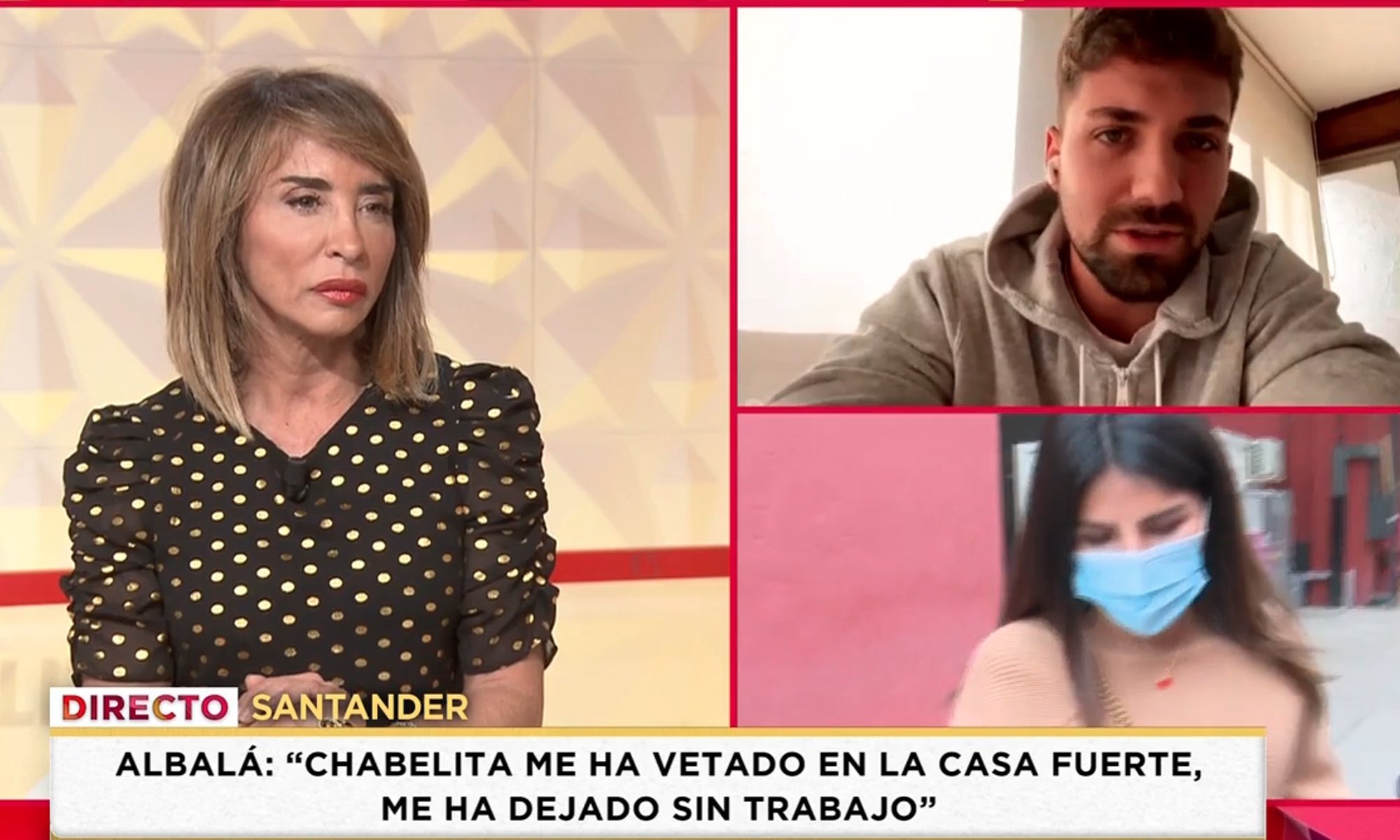 Alejandro Albalá, en su conexión con María Patiño en 'Socialité'