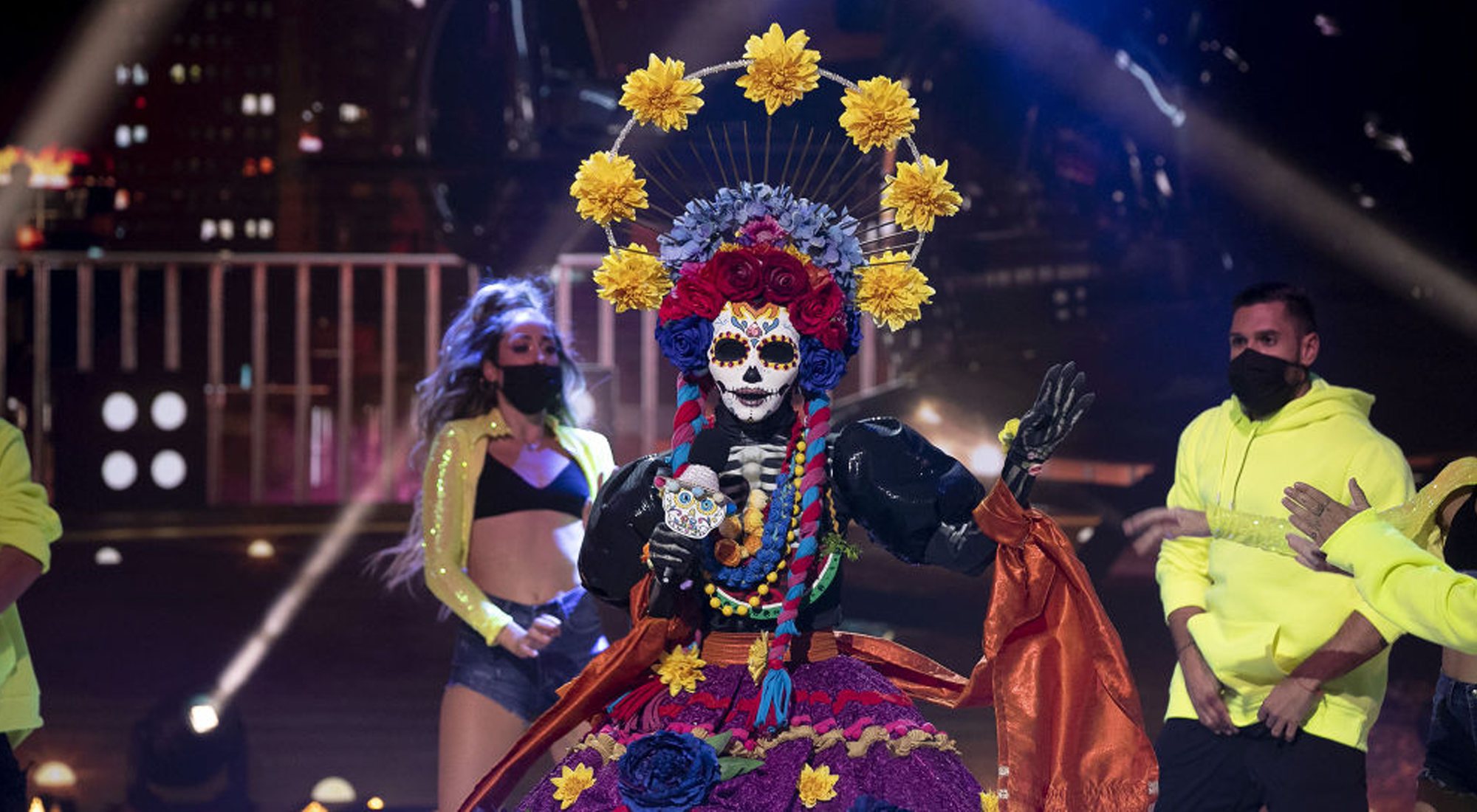 La Catrina durante su actuación en la sexta gala de &#39;Mask Singer&#39;