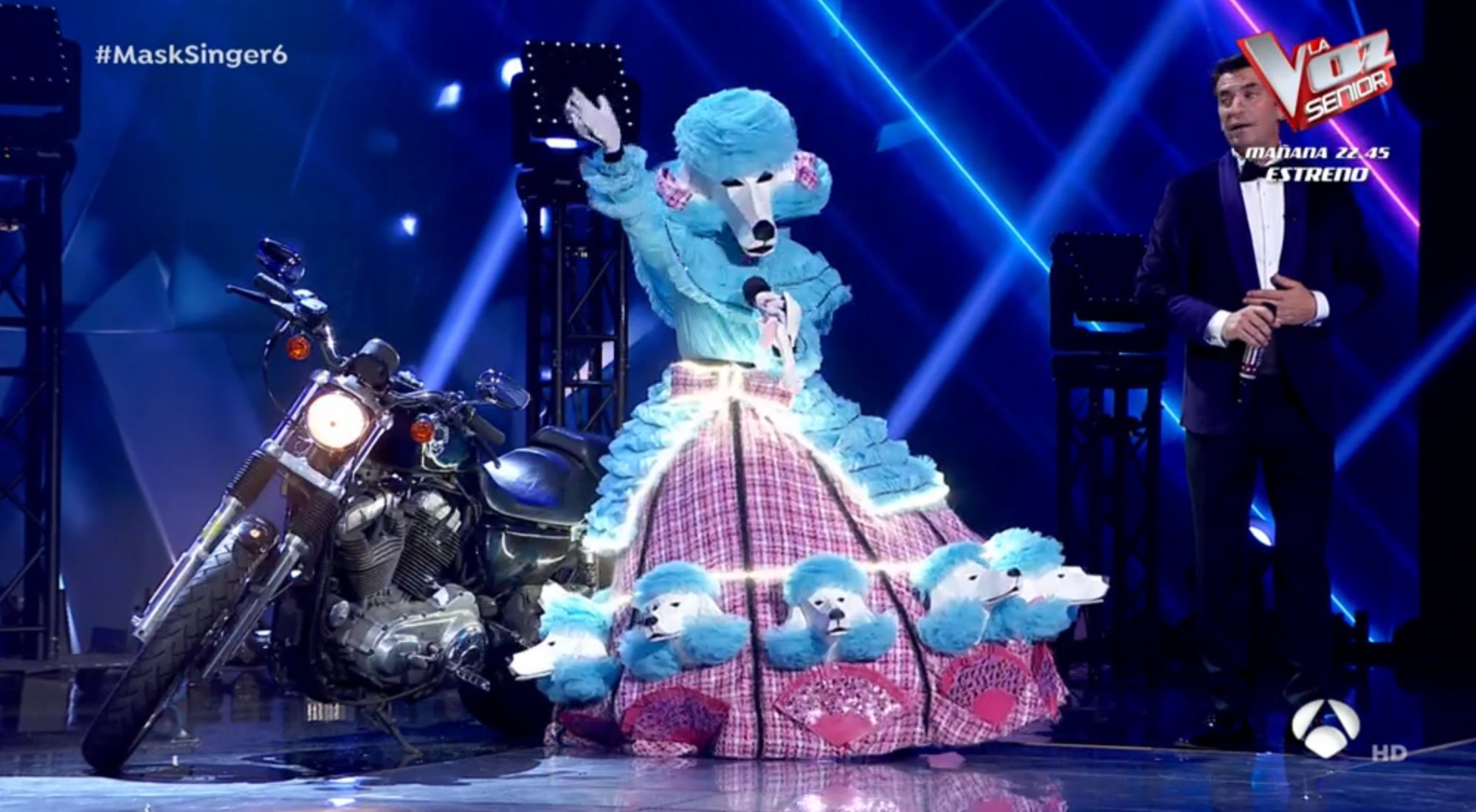 Caniche luce su moto en la sexta gala de &#39;Mask Singer&#39;