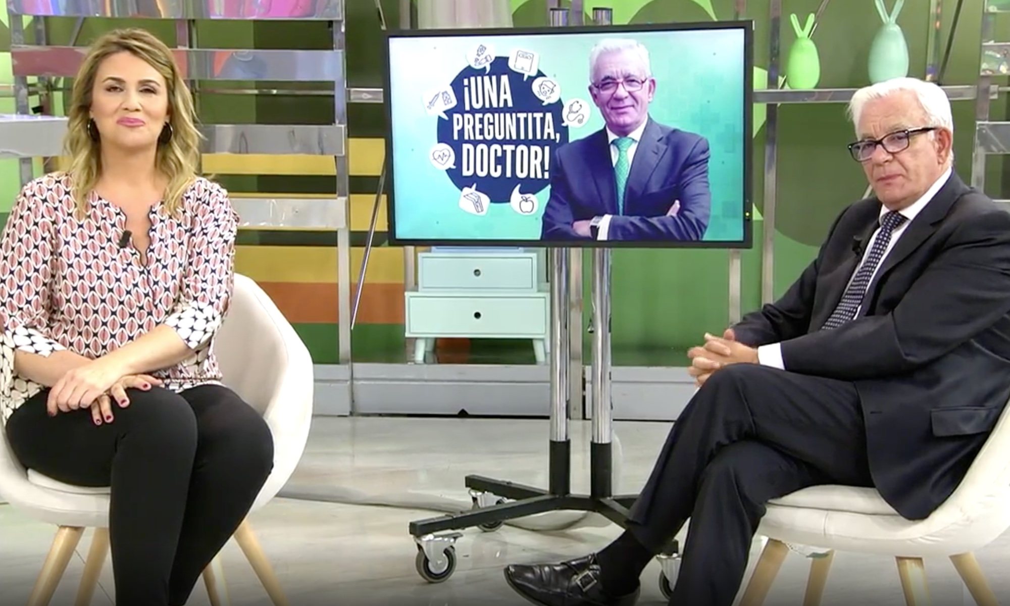 Carlota Corredera y Jesús Sánchez Martos en 'Sálvame'