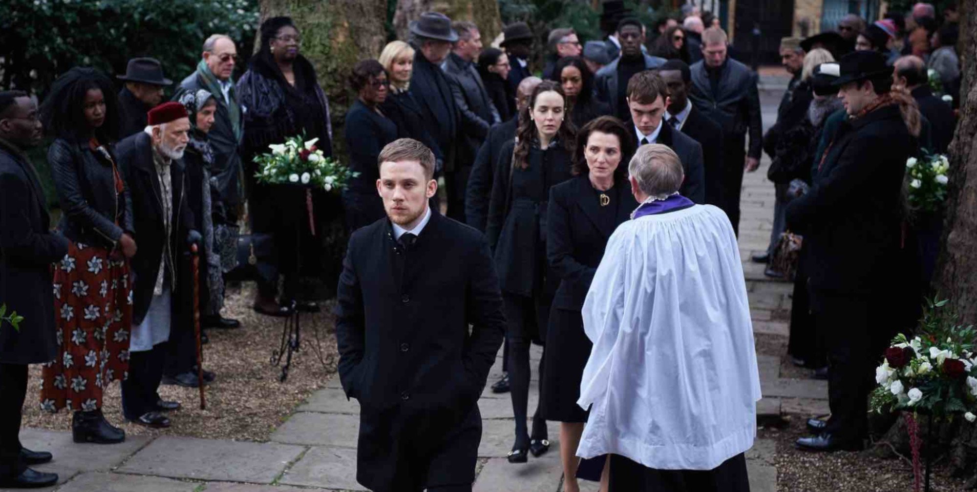 El funeral de Finn Wallace, capo de Londres, en 'Gang of London'