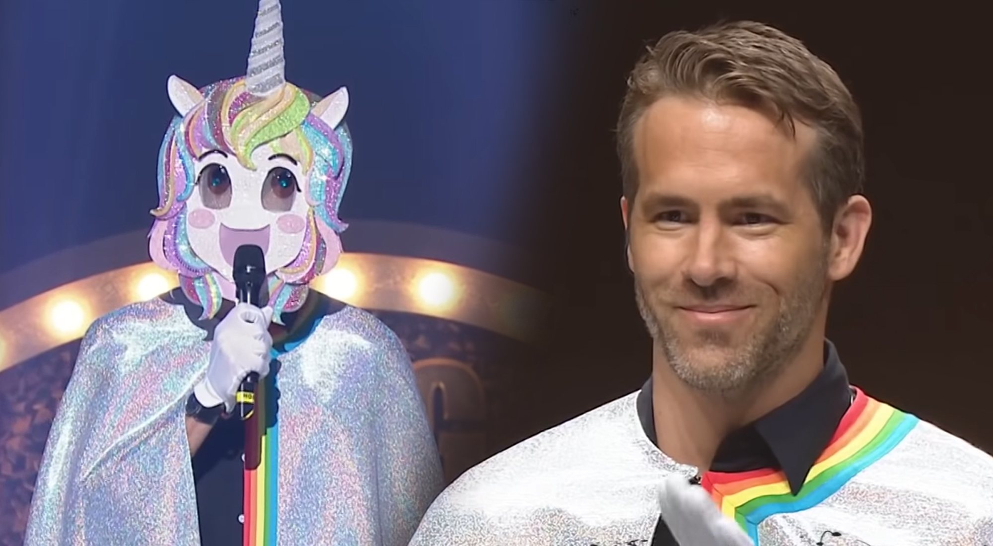 El actor Ryan Reynolds, invitado de 'King of Mask Singer' como Unicornio