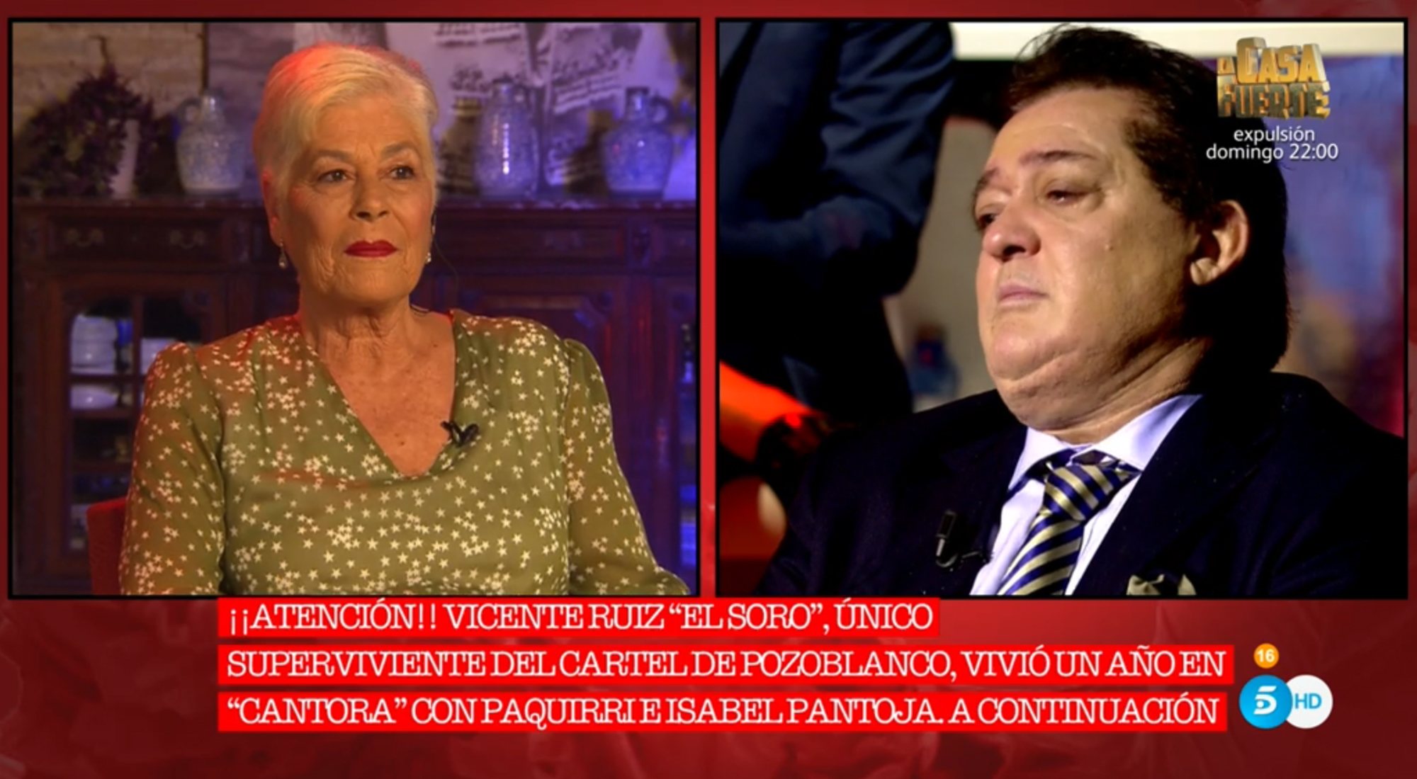 Vicente "El Soro", emocionado al hablar de Paquirri en 'Cantora: la herencia envenenada 2'