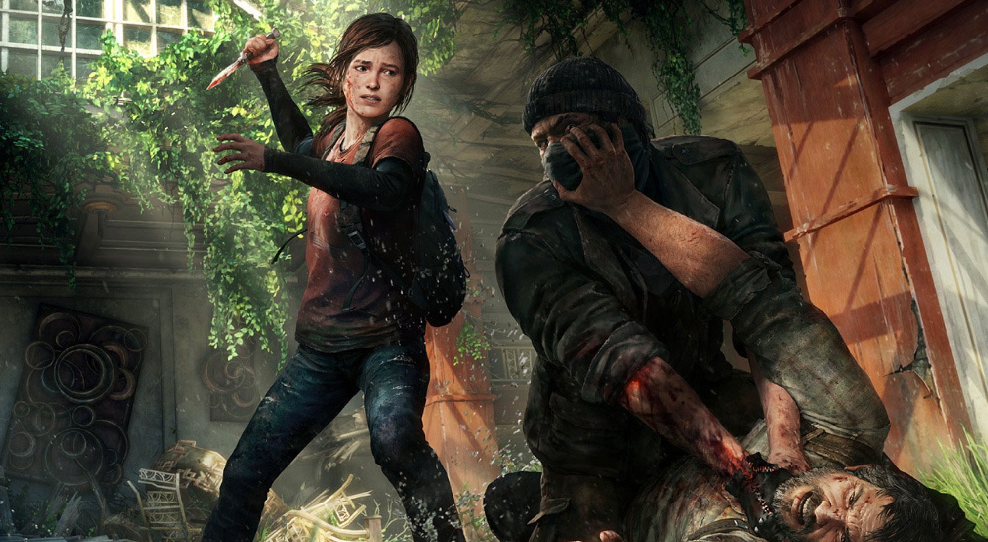 Ellie trata de salvar a Joel en "The Last of Us"