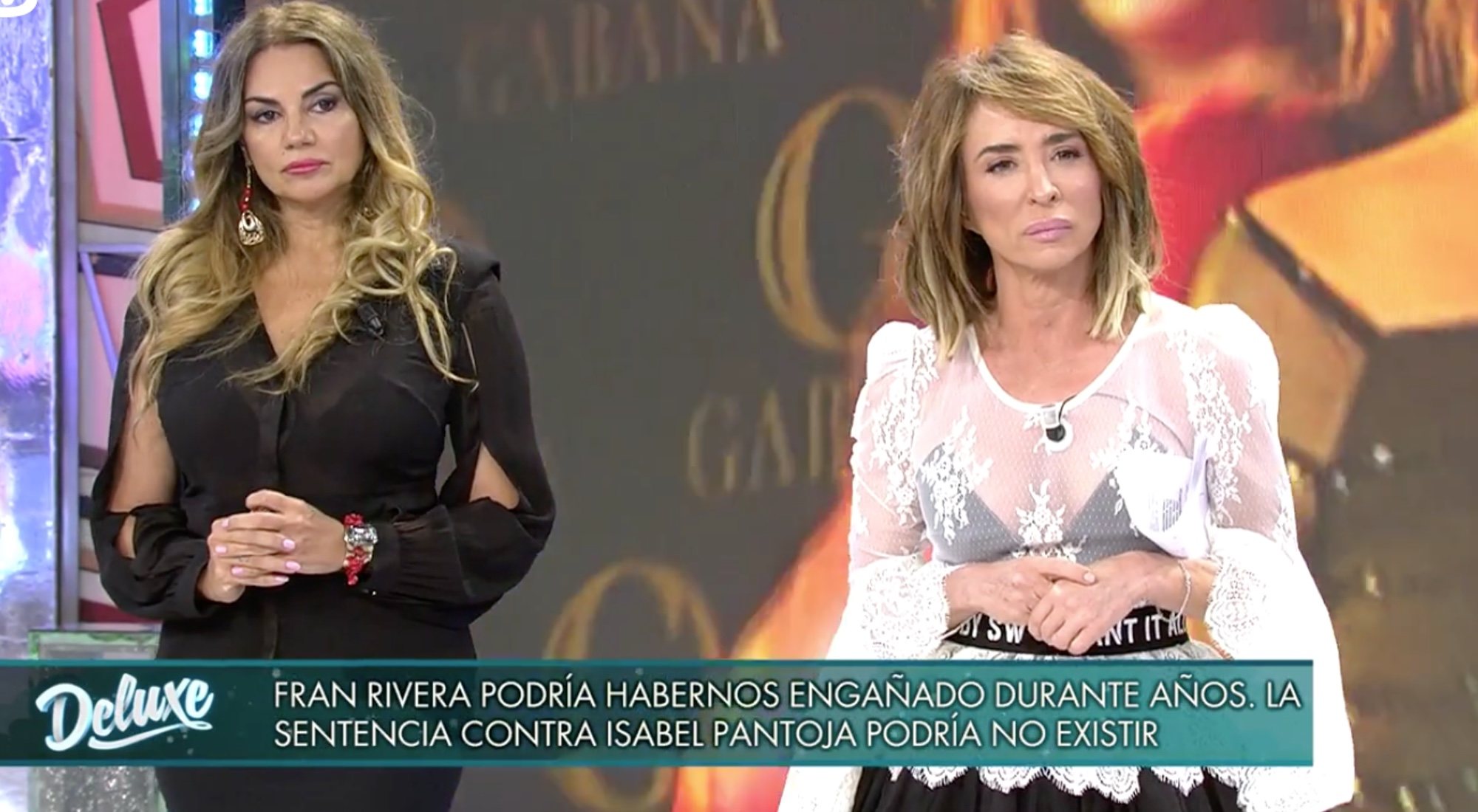 María Patiño junto a Sylvia Pantoja en 'Sábado deluxe'