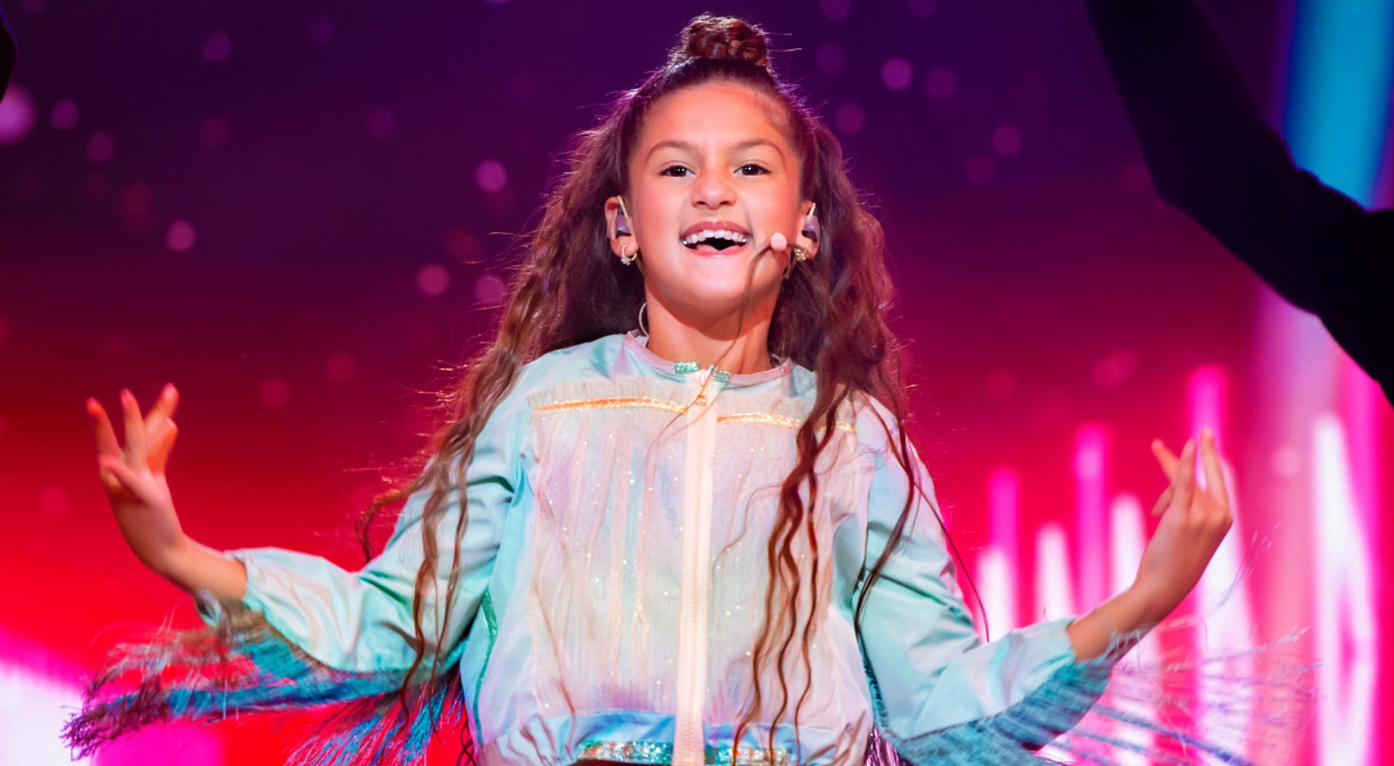 Soleá, durante su actuación en Eurovisión Junior 2020