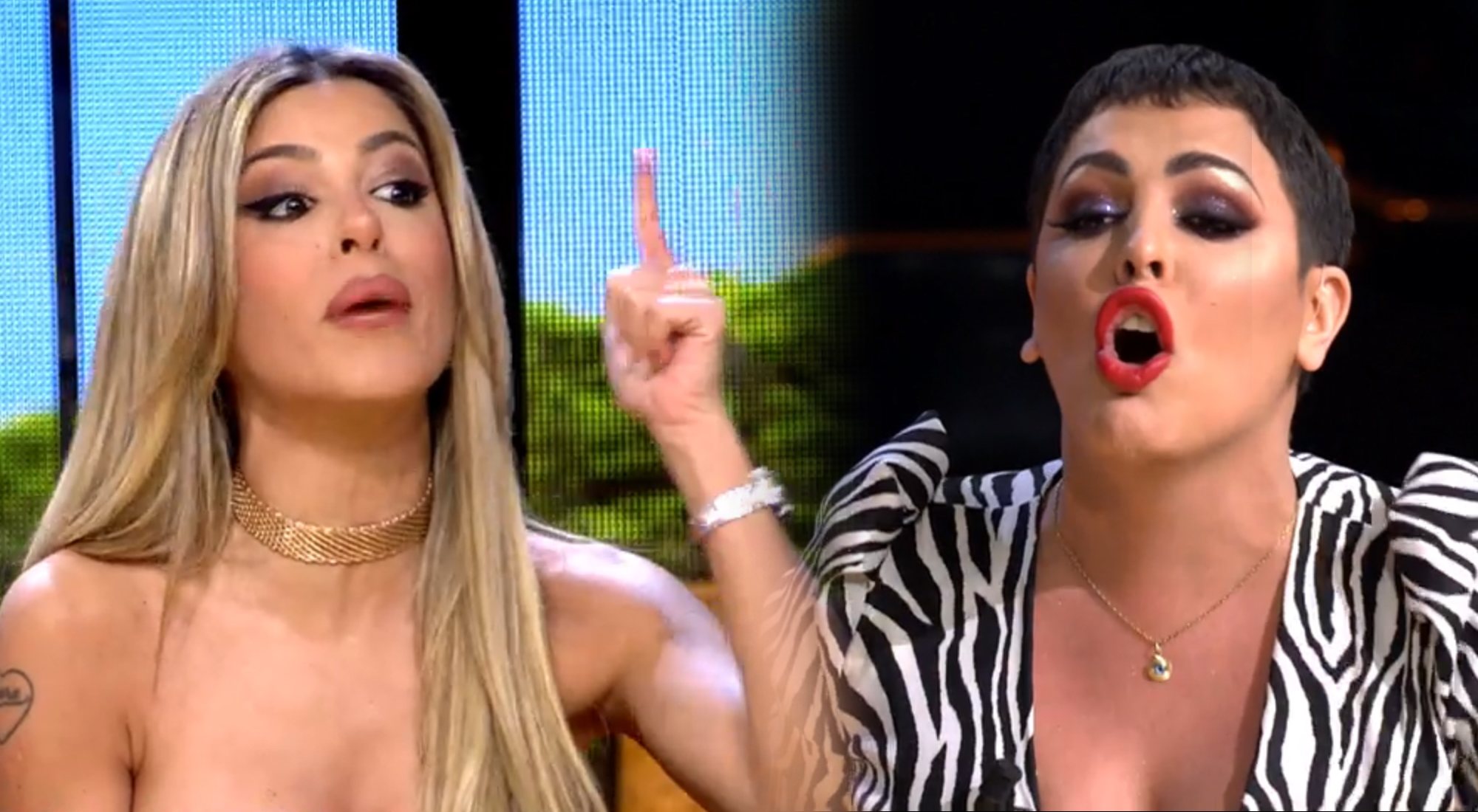 Oriana Marzoli y Amor Romeira en plena discusión en &#39;La casa fuerte 2&#39;