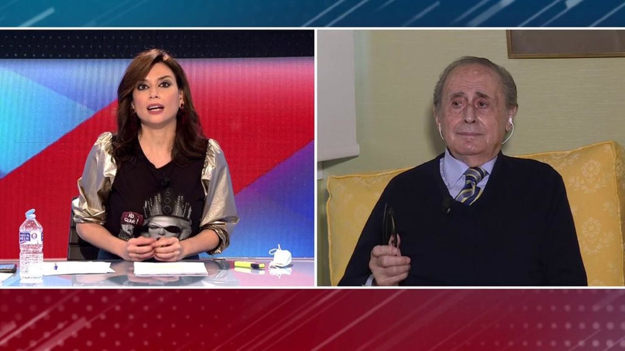 Jaime Peñafiel interviene en 'Todo es mentira' para criticar a Pablo Iglesias y a Felipe VI