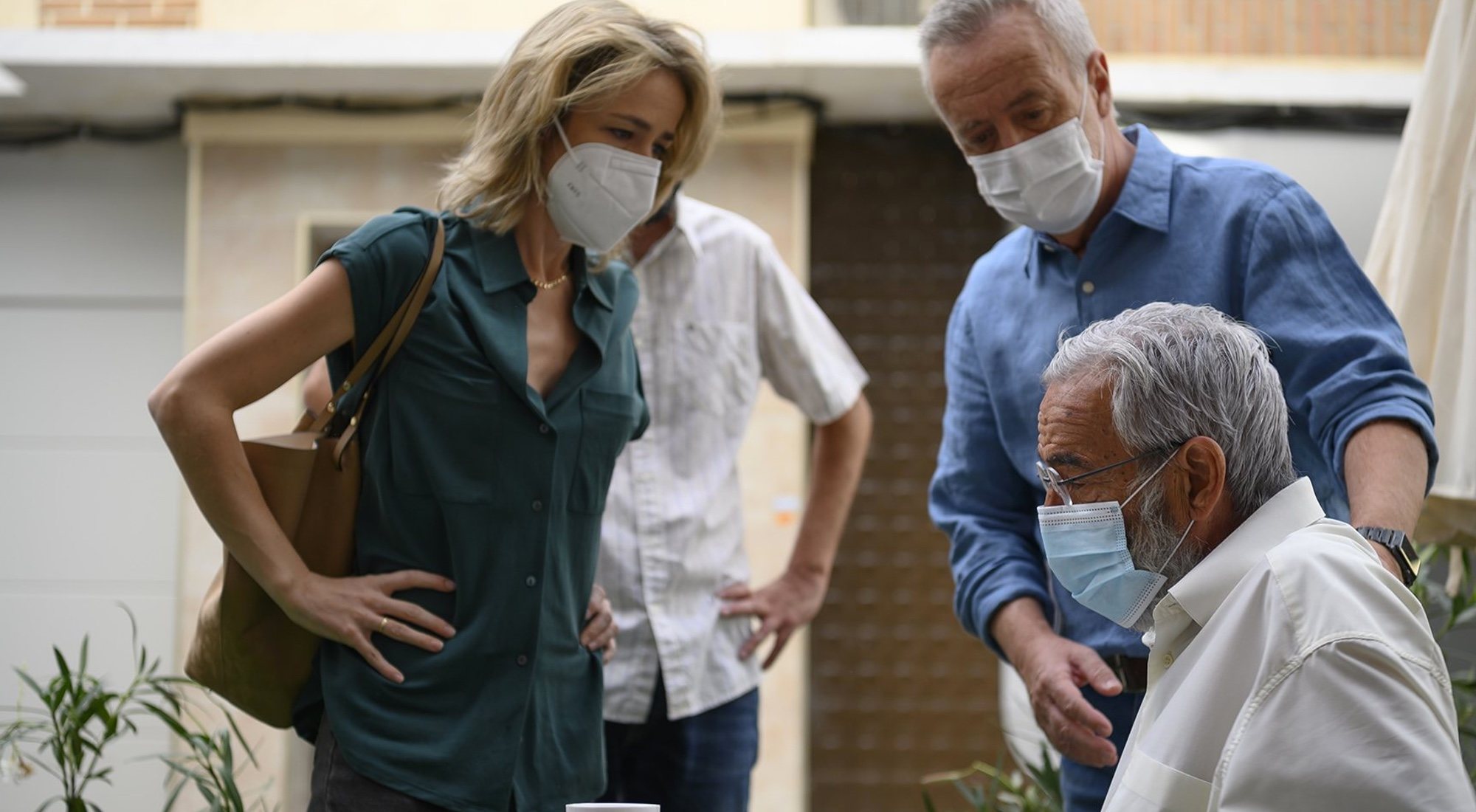 Silvia Abascal y Carlos Hipólito junto a Imanol Arias en &#39;Cuéntame cómo pasó&#39;