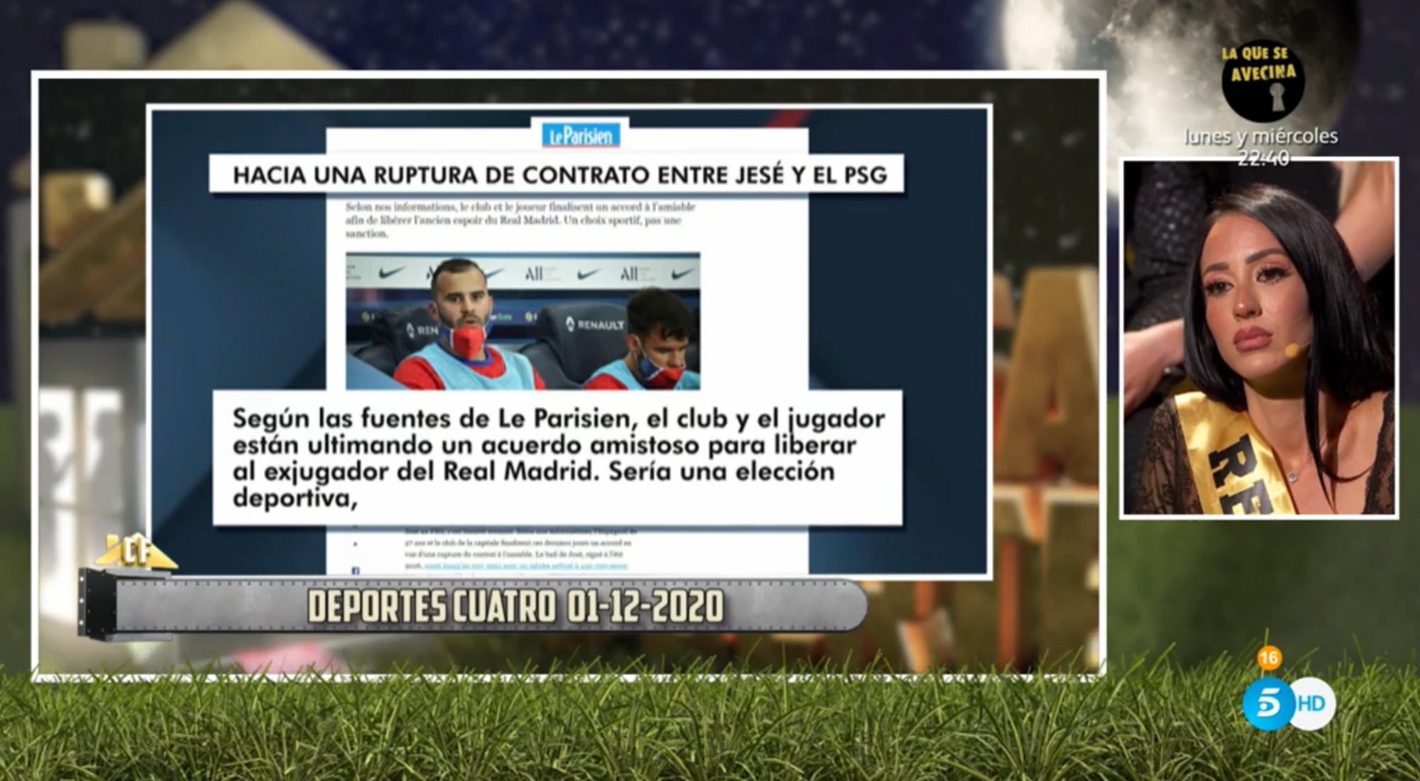&#39;La casa fuerte&#39; informa a Aurah de la supuesta ruptura de Jesé y el PSG
