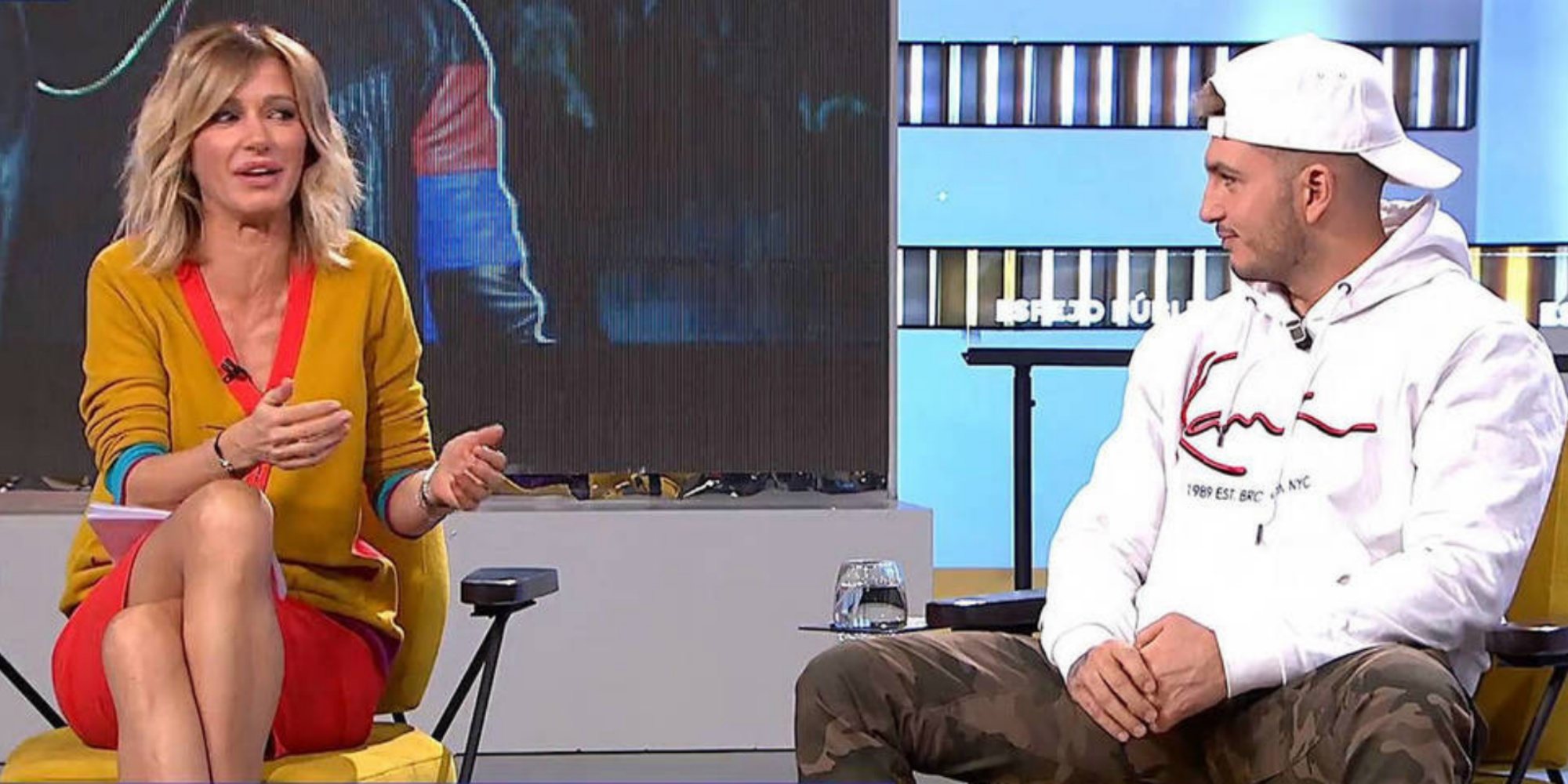 Susanna Griso y Omar Montes durante una entrevista en &#39;Espejo Público&#39;