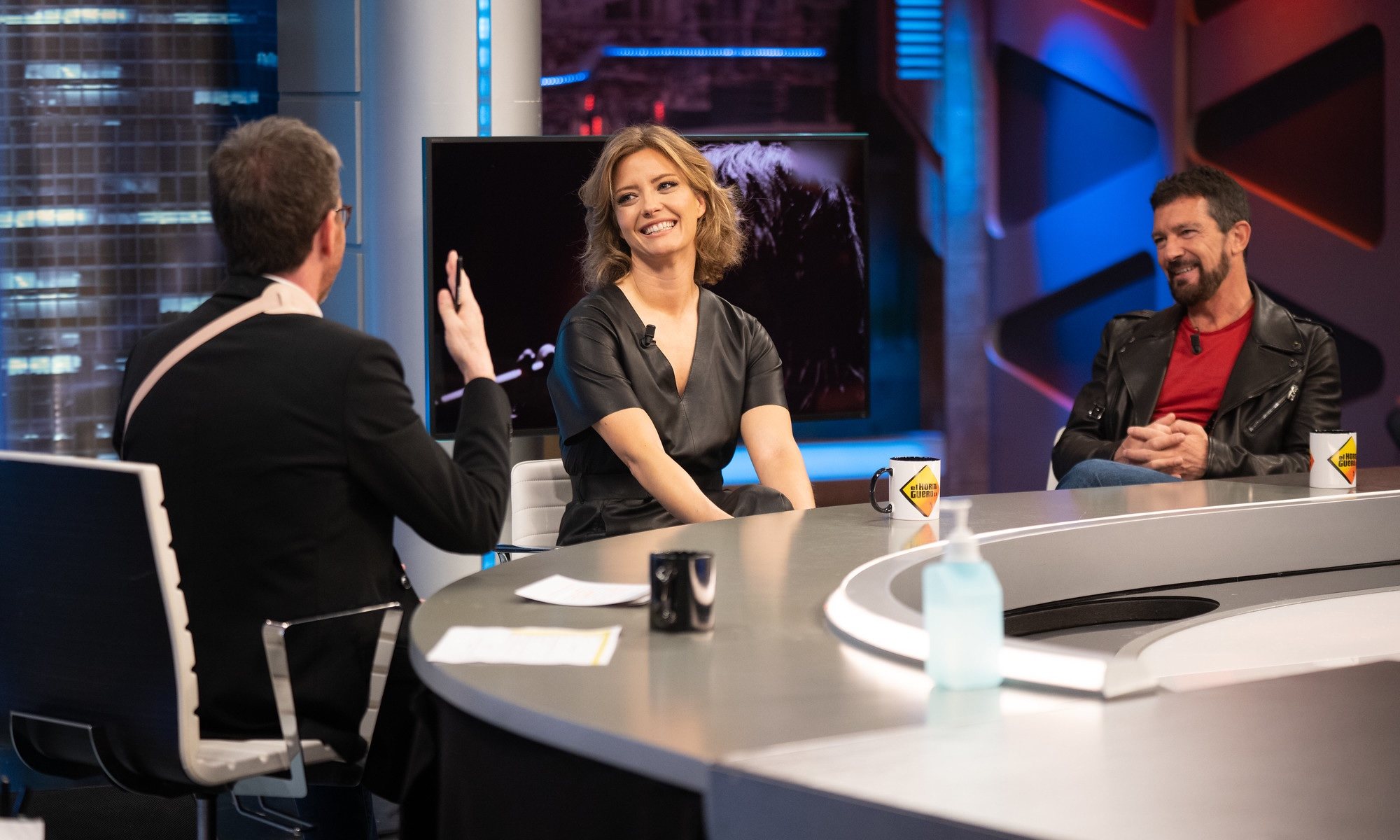 Pablo Motos, María Casado y Antonio Banderas en &#39;El hormiguero&#39;