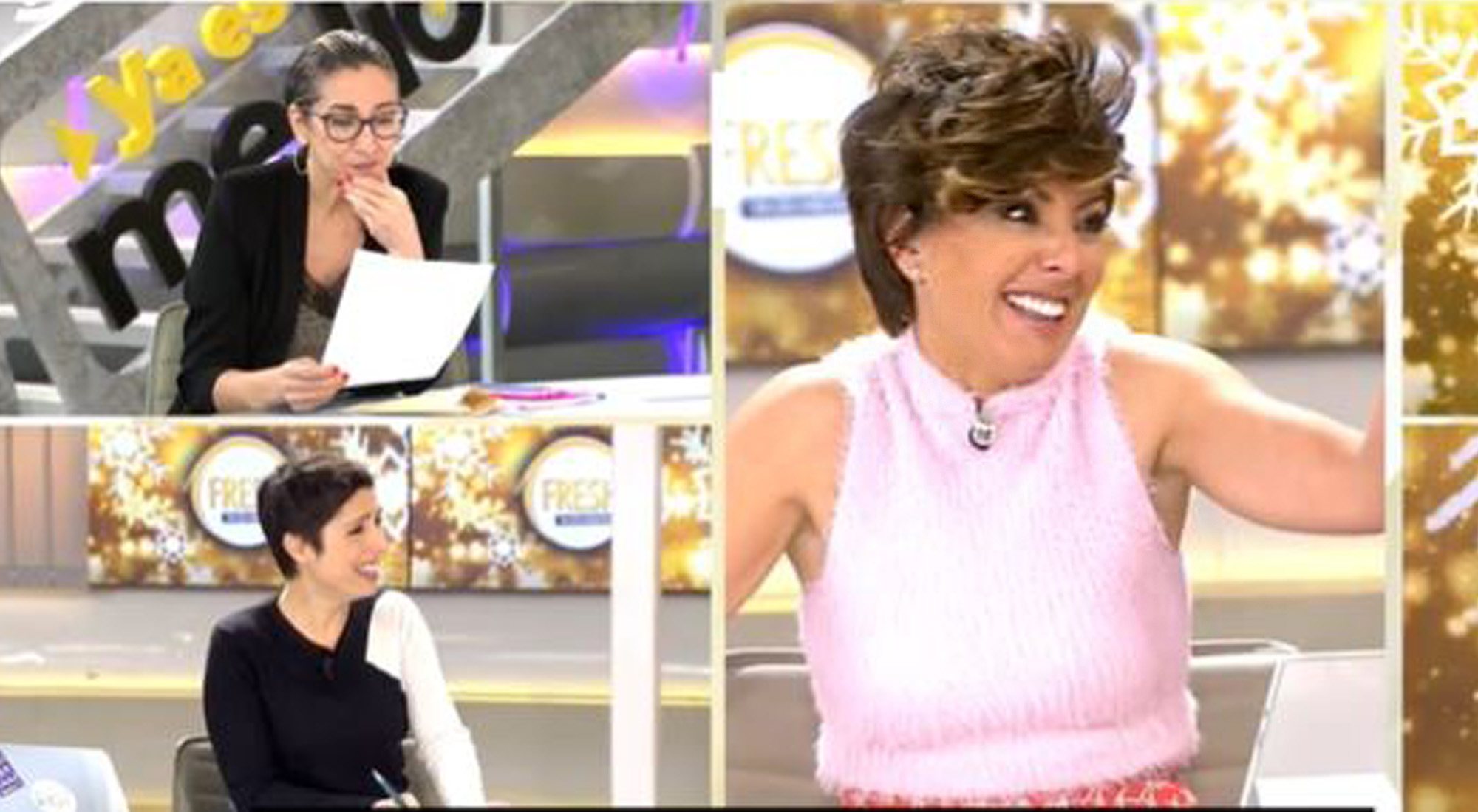 Sonsoles Ónega apenas logra contener los nervios al ser víctima de una inocentada