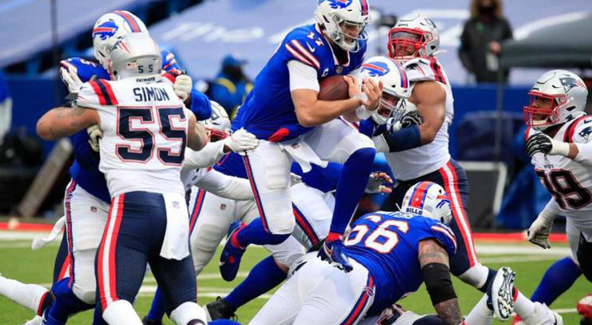 El partido de los Buffalo Bills contra los Patriots lidera en ABC