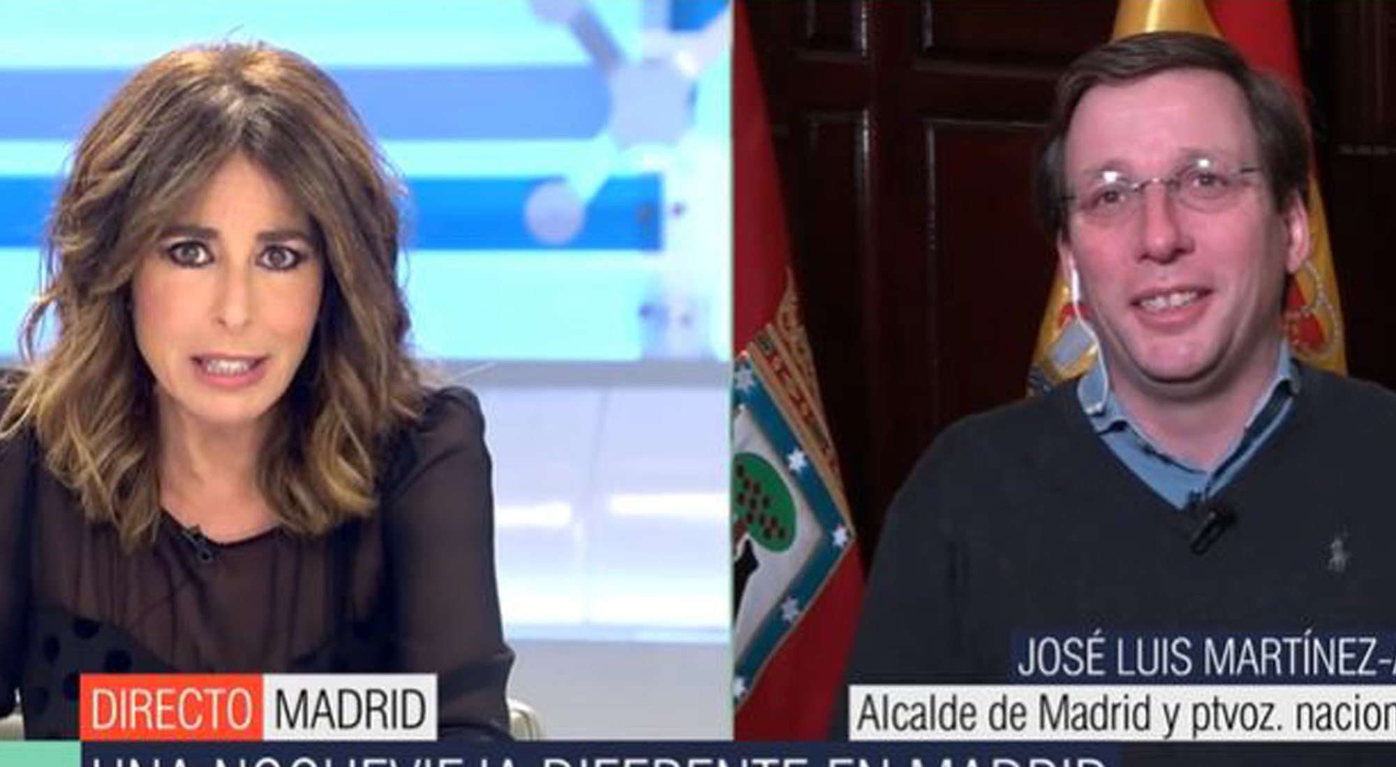 Ana Terradillos y su cómplice momento con el alcalde de Madrid