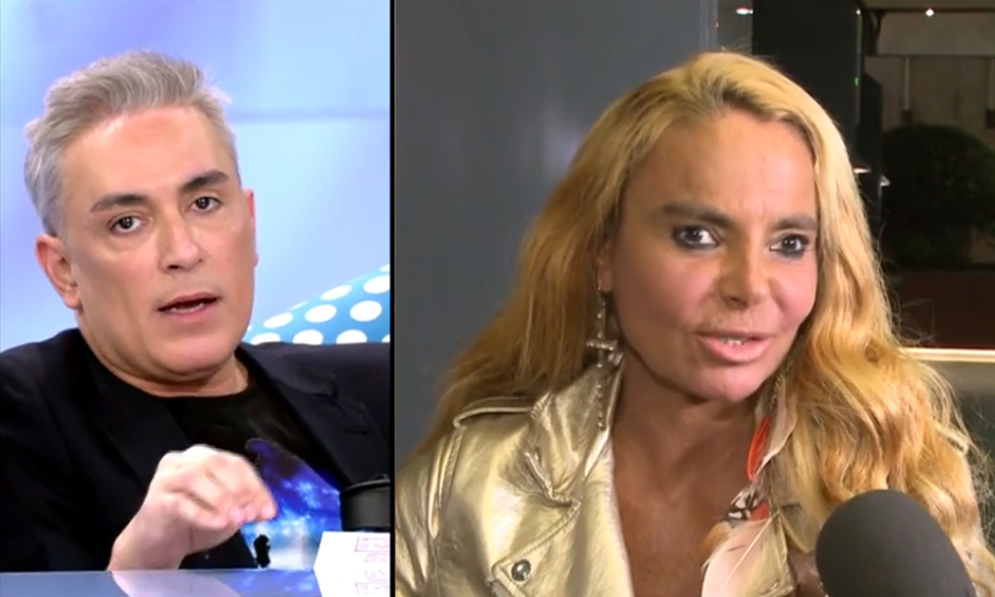 Kiko Hernández y Leticia Sabater en 'Sálvame'