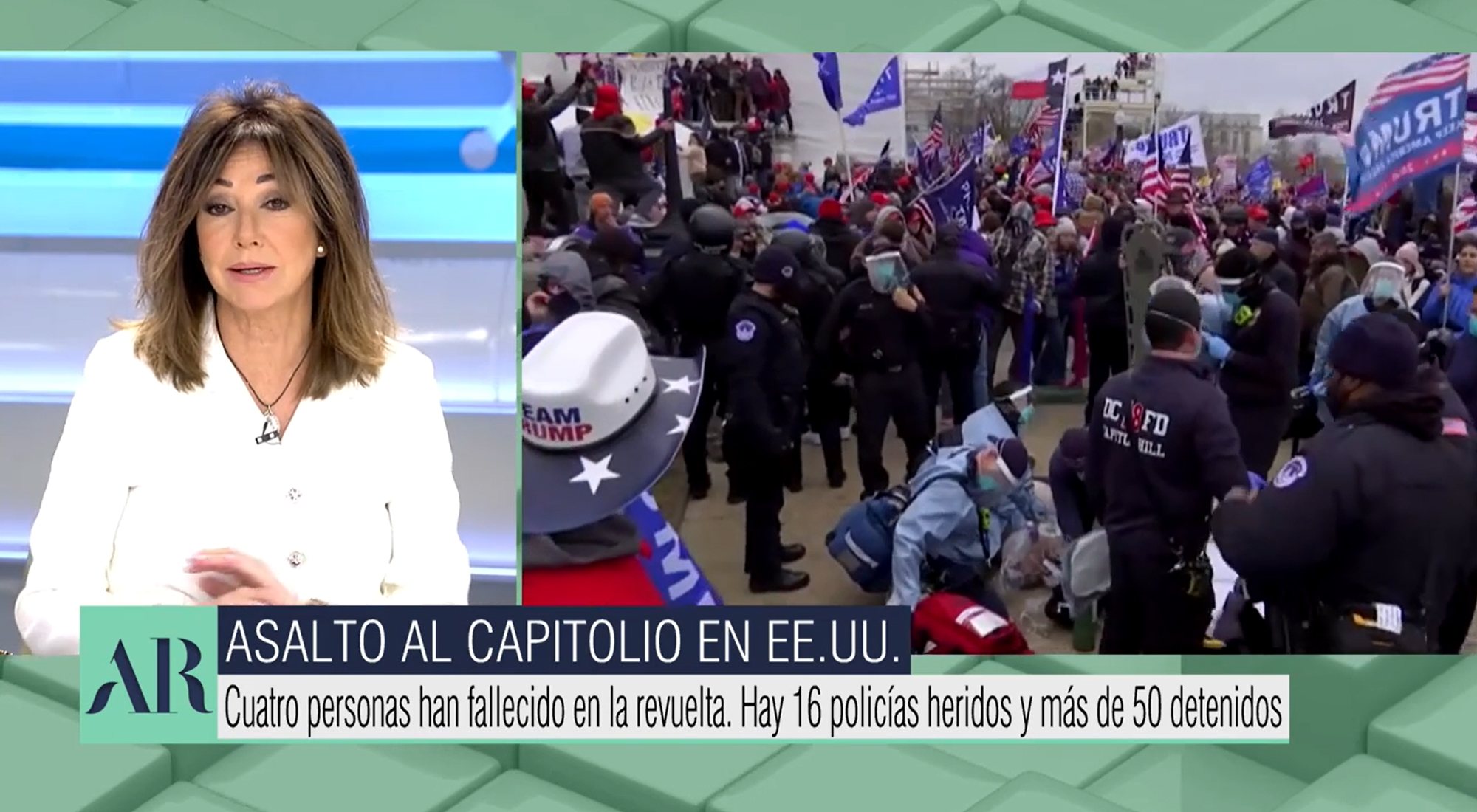 Ana Rosa habla del asalto al Capitolio de Estados Unidos en 'El programa de Ana Rosa'