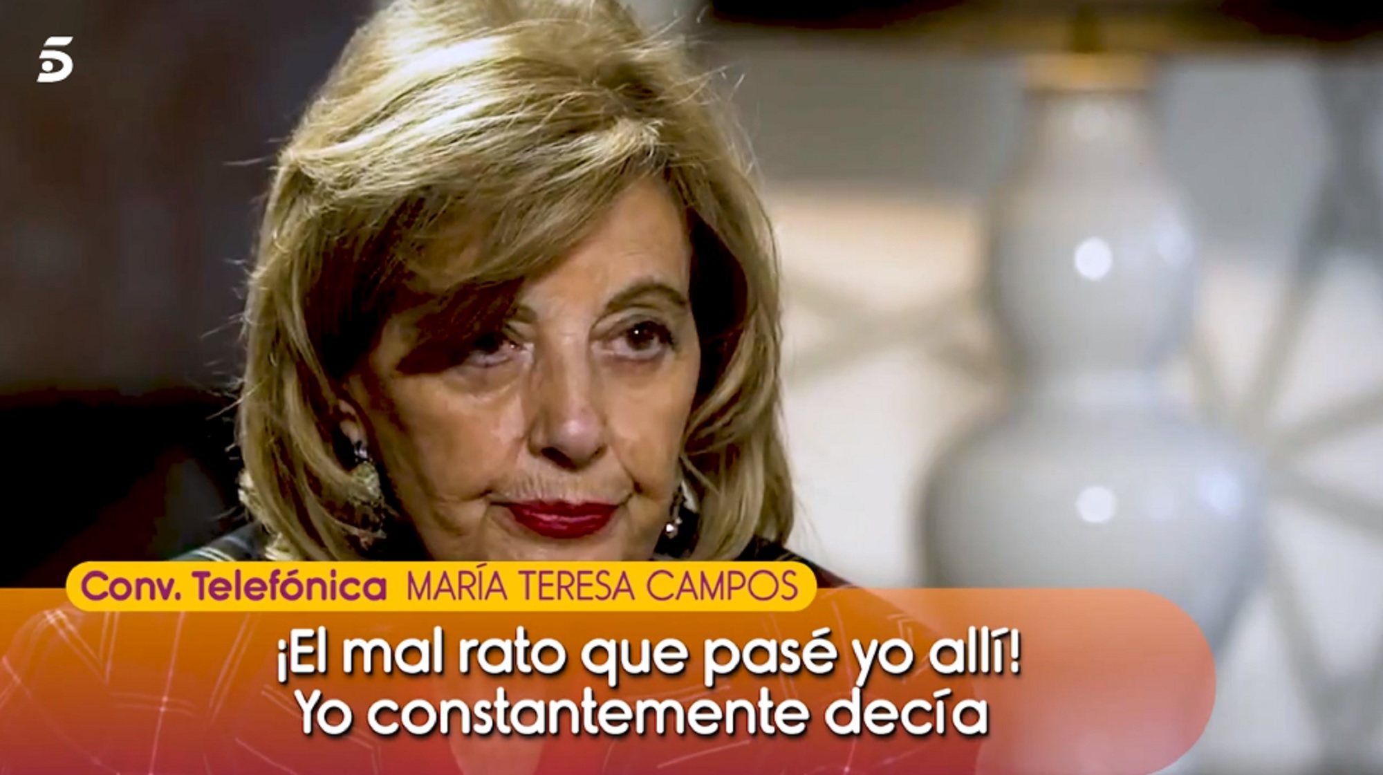 María Teresa Campos, indignada con Isabel Gemio por su incómoda entrevista