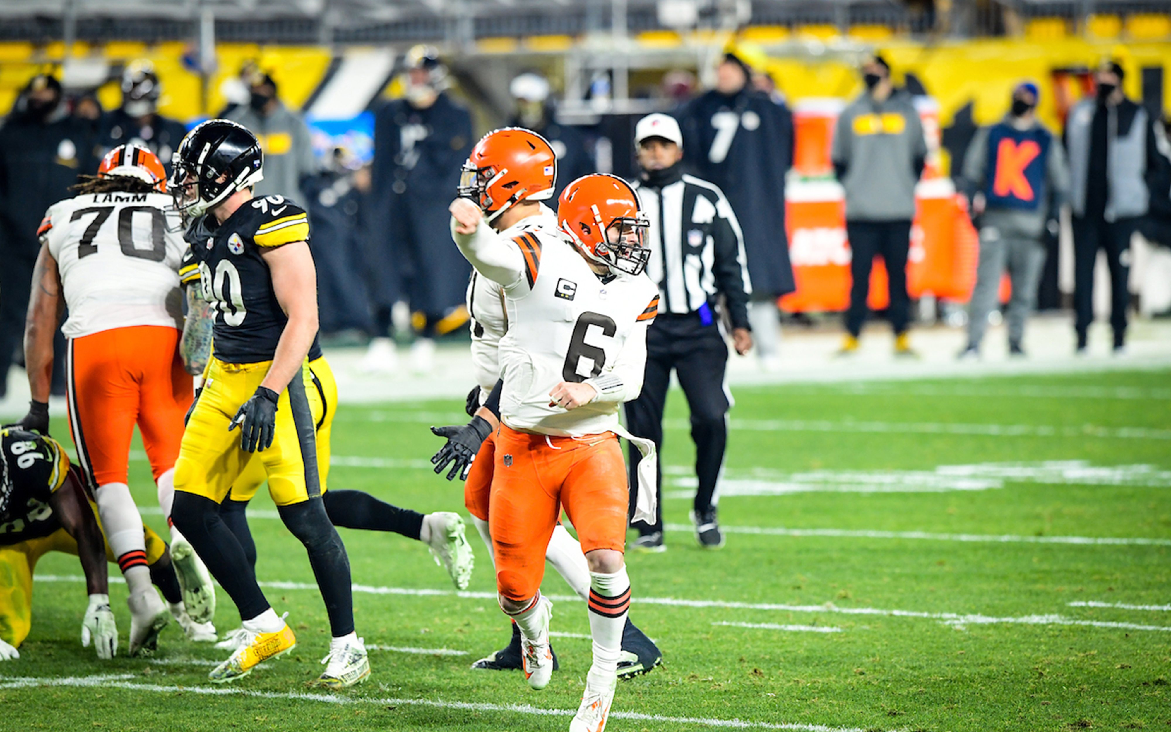 Imagen del partido de los Browns