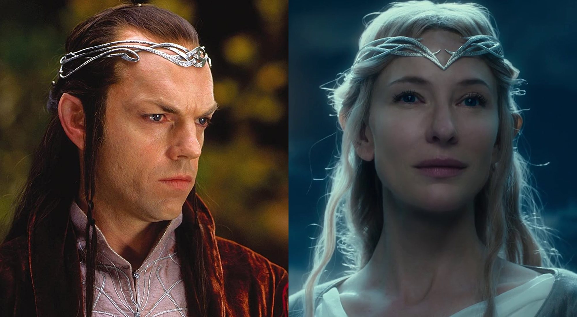 Elrond y Galadriel, dos de los personajes que regresarían en 'El Señor de los Anillos'