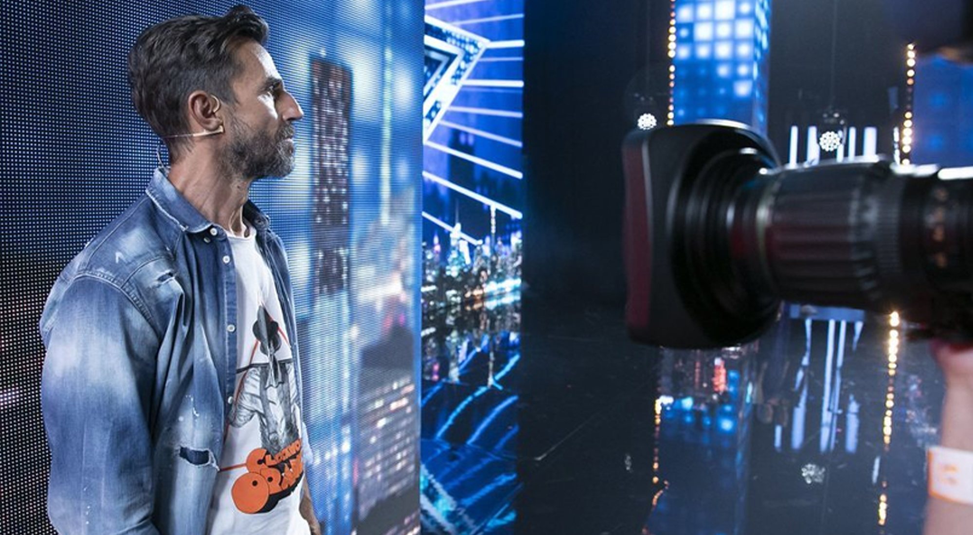 Santi Millán durante las grabaciones de &#39;Got talent&#39;