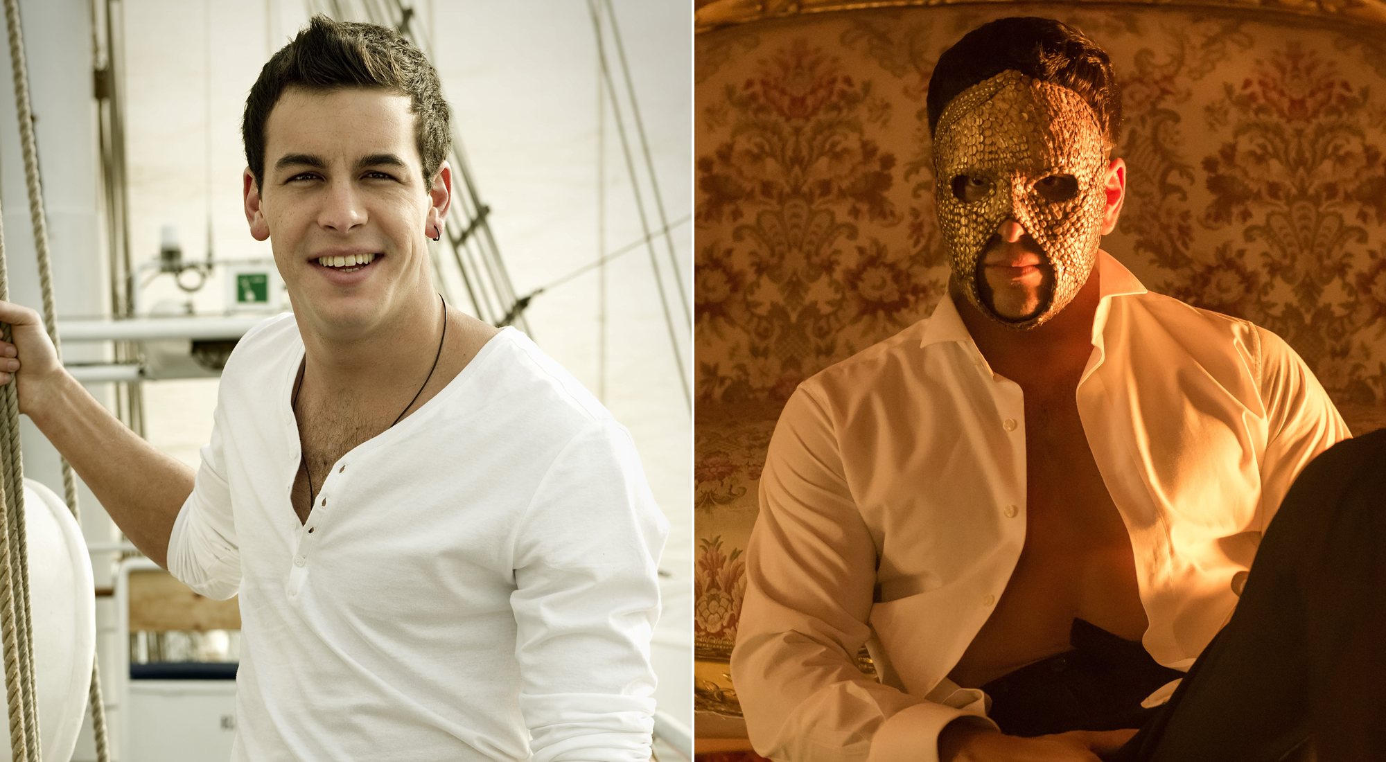 Mario Casas como Ulises en 'El barco' y en 'Instinto' (2019)