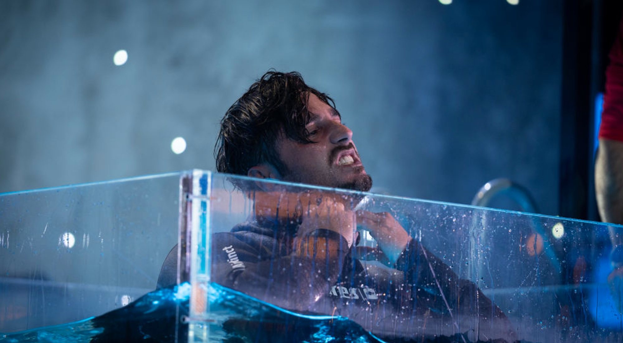 David Bustamante durante la prueba de la apnea de &#39;El desafío&#39;