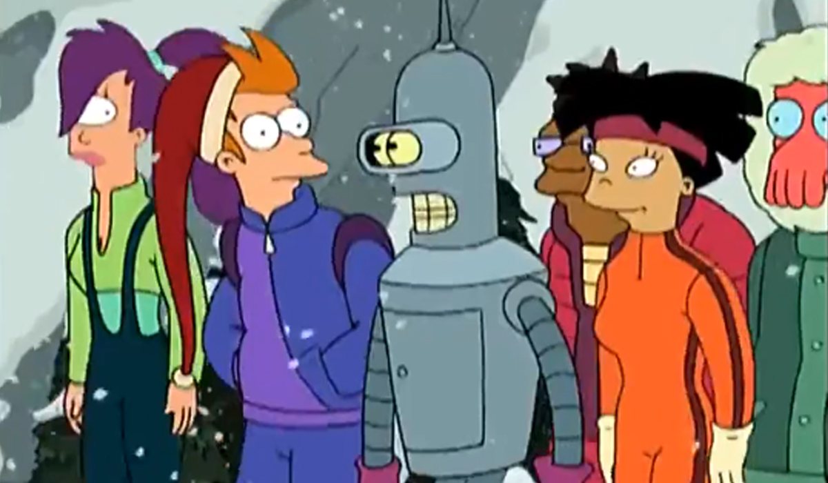 Fry y sus amigos pasan el día en la nieve en 'Futurama'
