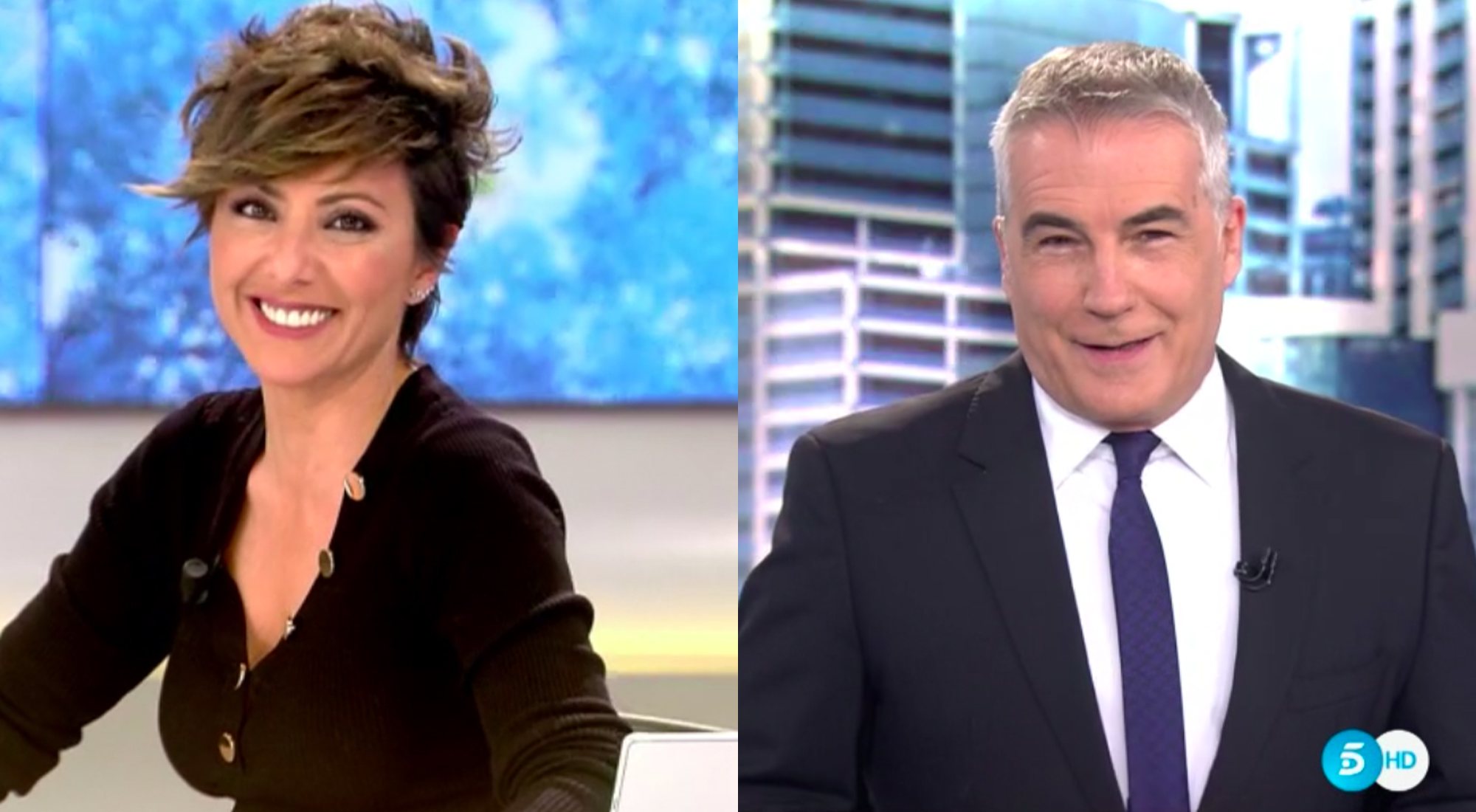 Sonsoles Ónega y David Cantero durante la transición