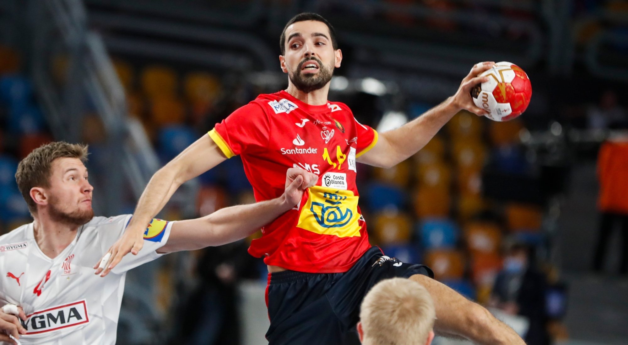 Encuentro España - Dinamarca del Mundial de Balonmano