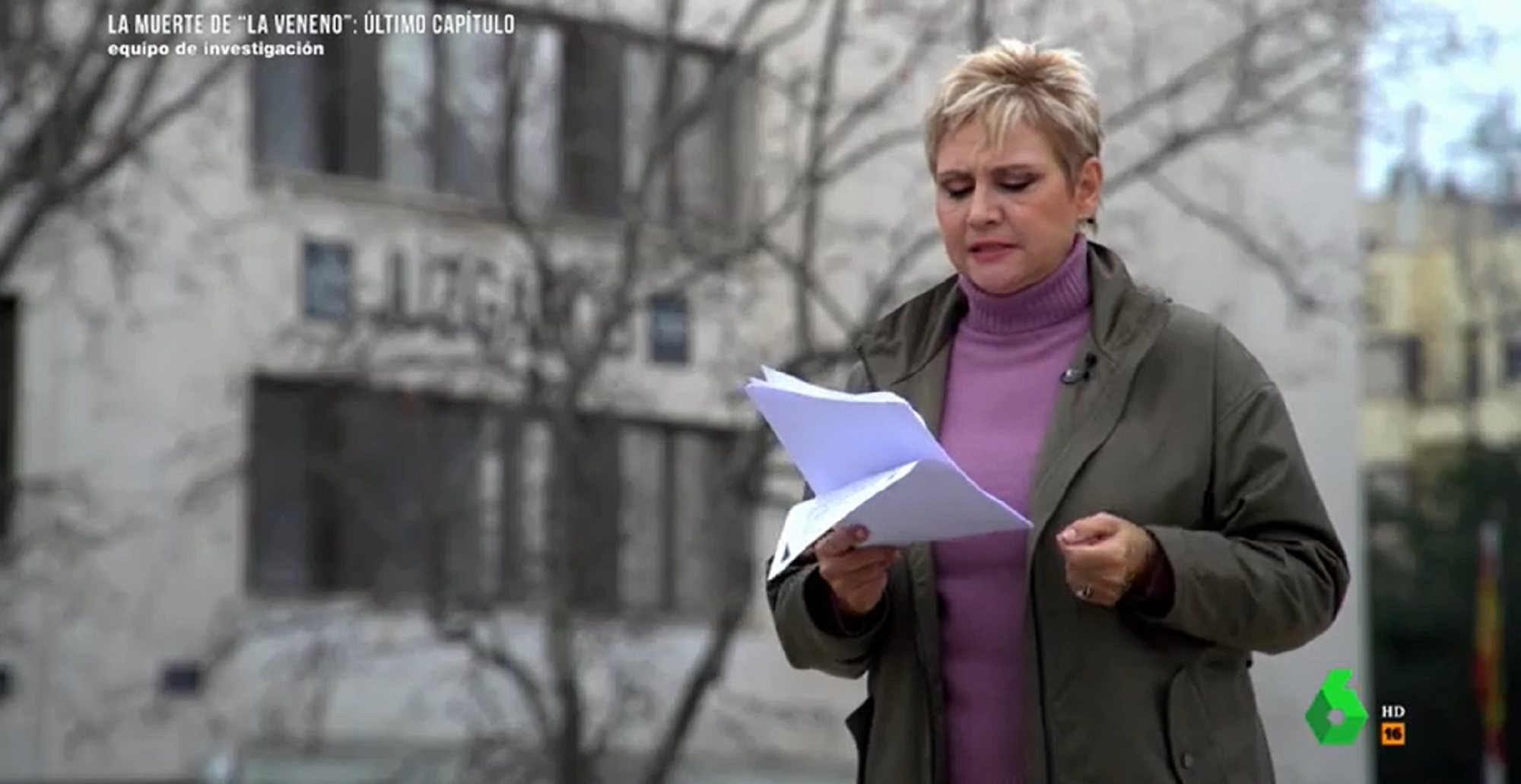 Glòria Serra lee en 'Equipo de Investigación' el testimonio de un policía que podría suponer la reapertura de la investigación sobre la muerte de La Veneno