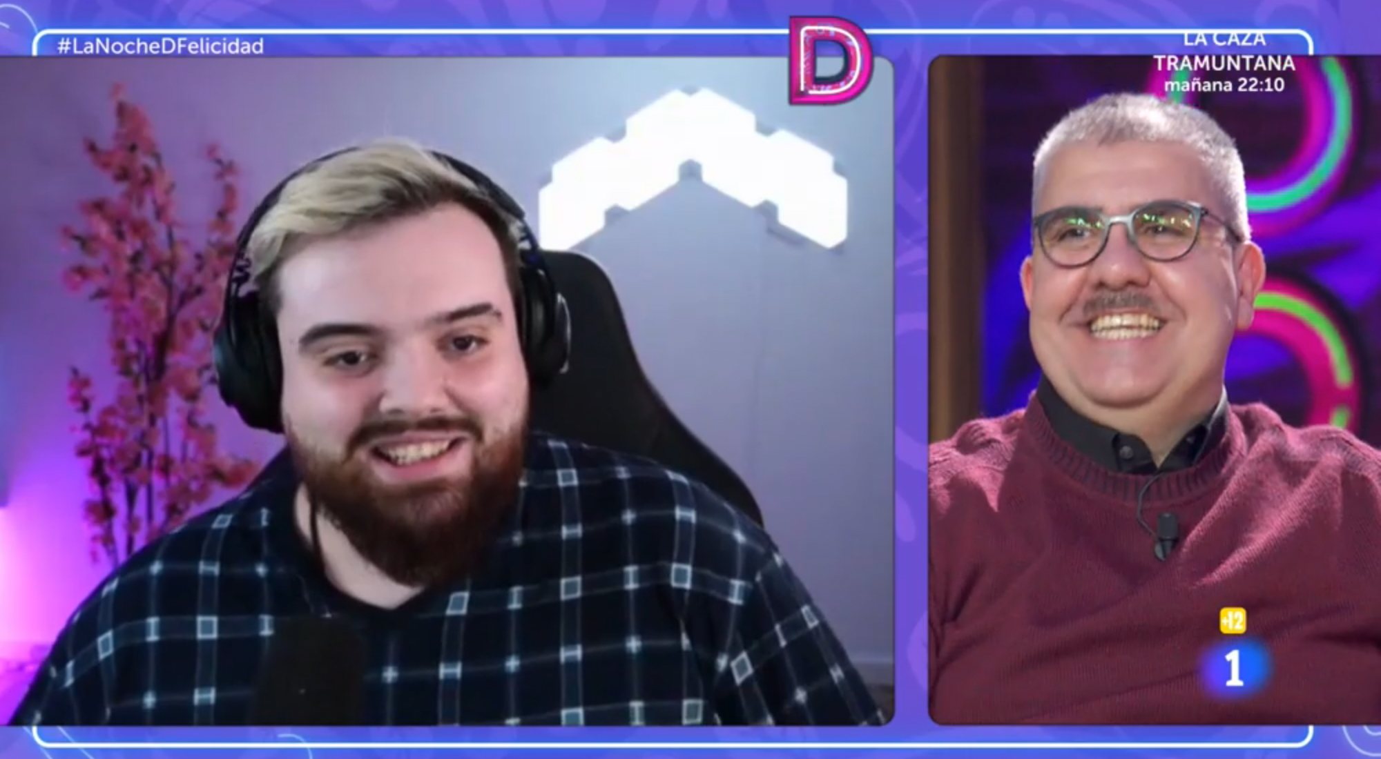 Ibai Llanos y Florentino Fernández en 'La noche D'