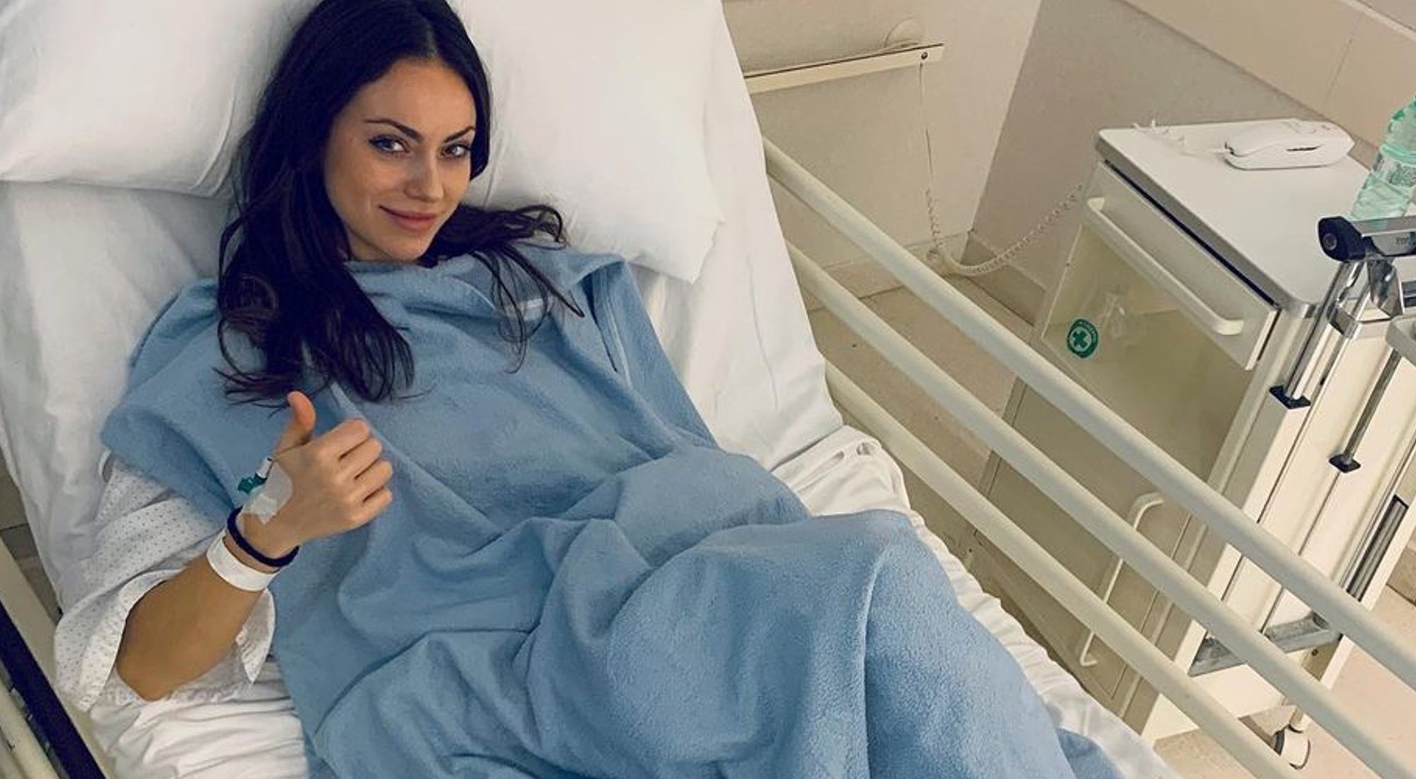 Niedziela Raluy comparte una imagen desde el hospital