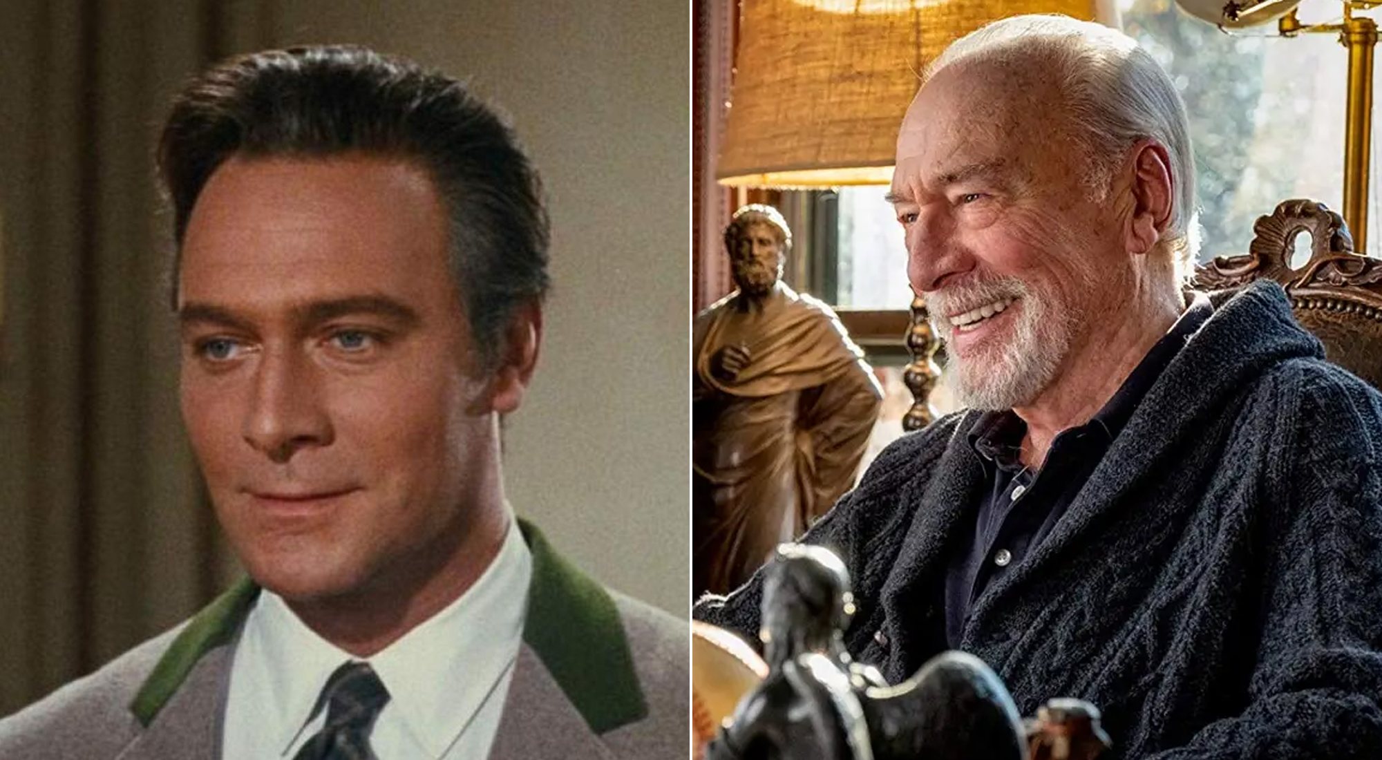 Christopher Plummer en &quot;Sonrisas y lágrimas&quot; (1965) y en &quot;Puñales por la espalda&quot; (2019)