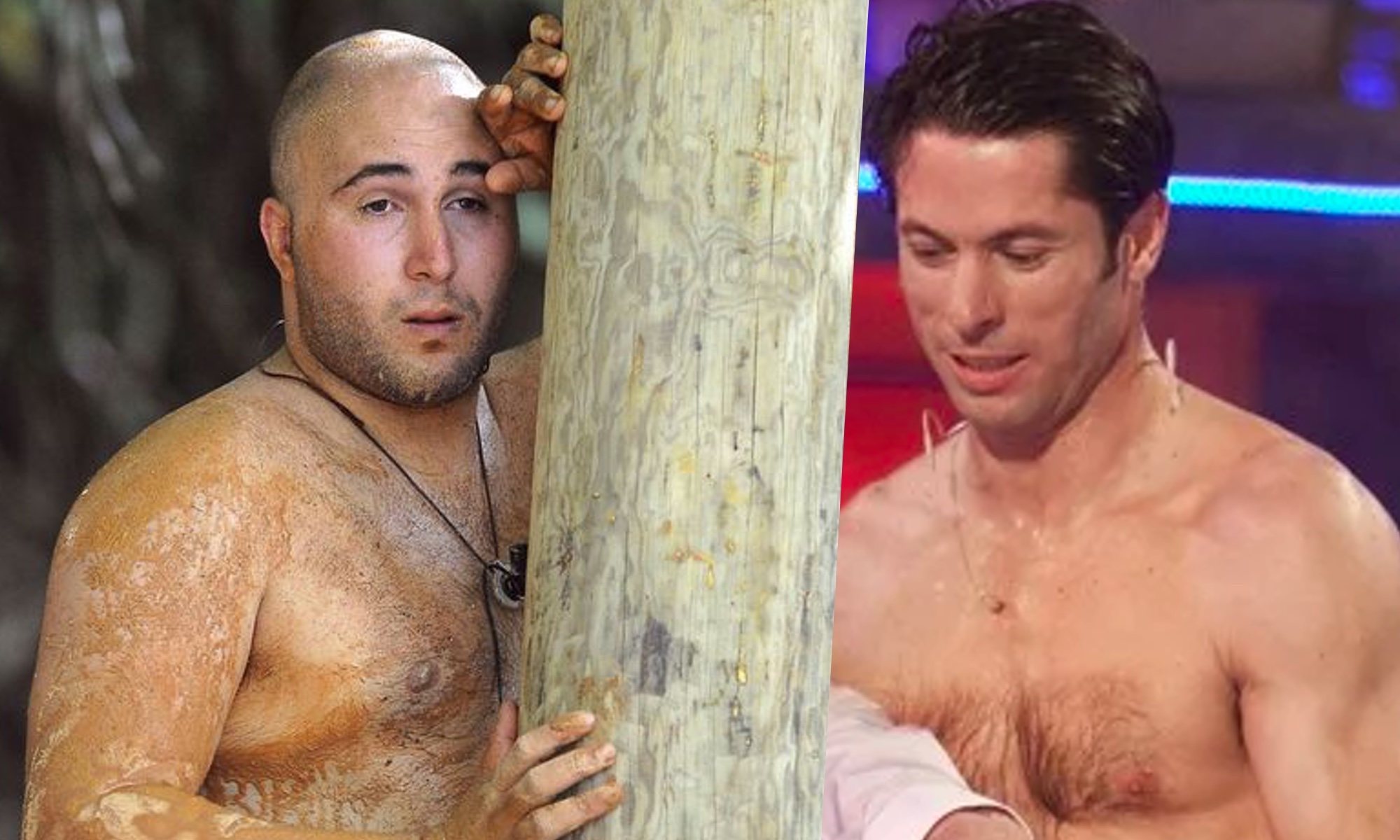 Kiko Rivera, en 'Supervivientes 2011' , y Canales Rivera, en 'Spash'