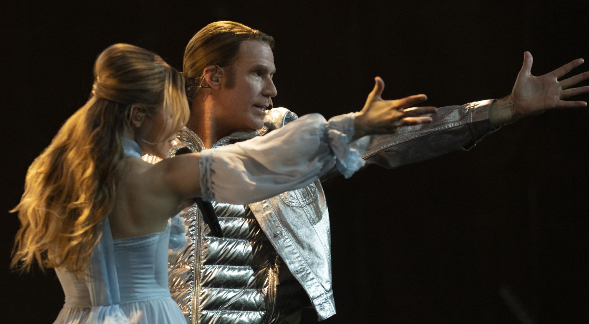 Sigrit y Lars en "Festival de Eurovisión: La historia de Fire Saga"