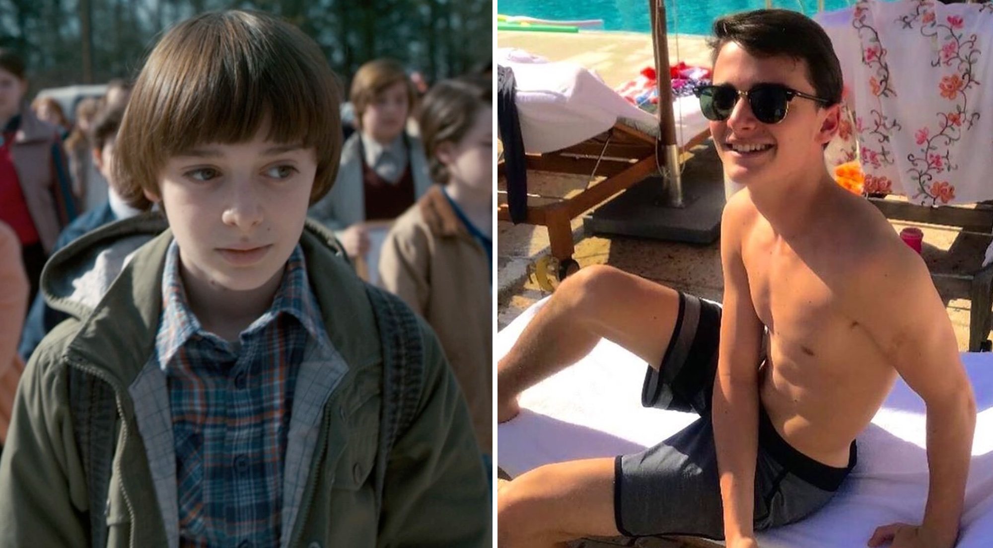 Noah Schnapp, en 2016 y en 2021