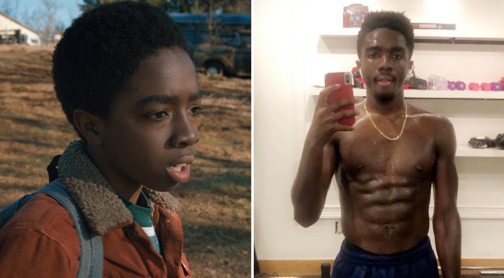 Caleb McLaughlin, en 2016 y en 2021